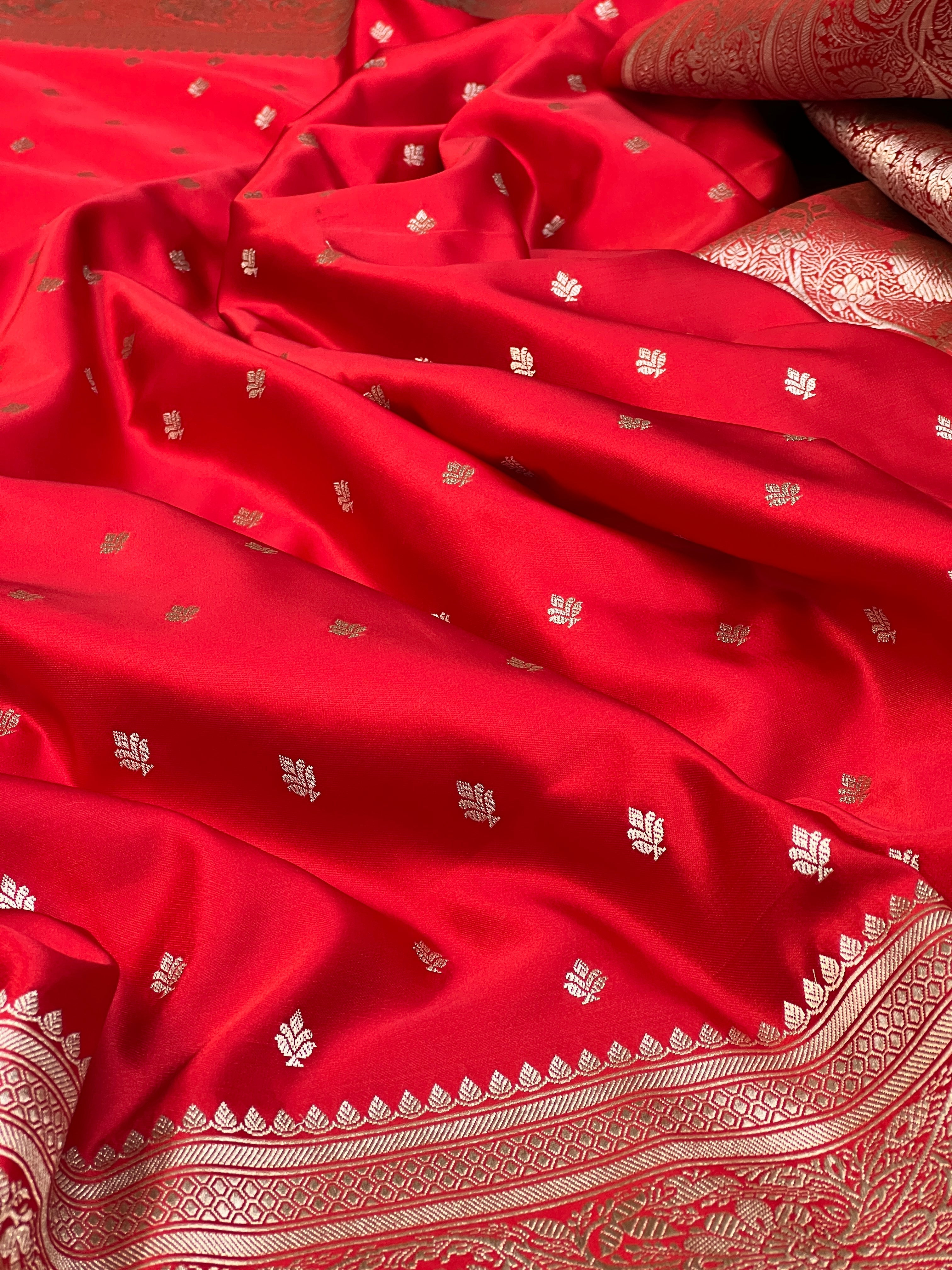 Vaya’s Bridal Treasure: Banarasi Mashru Katan Silk Saree