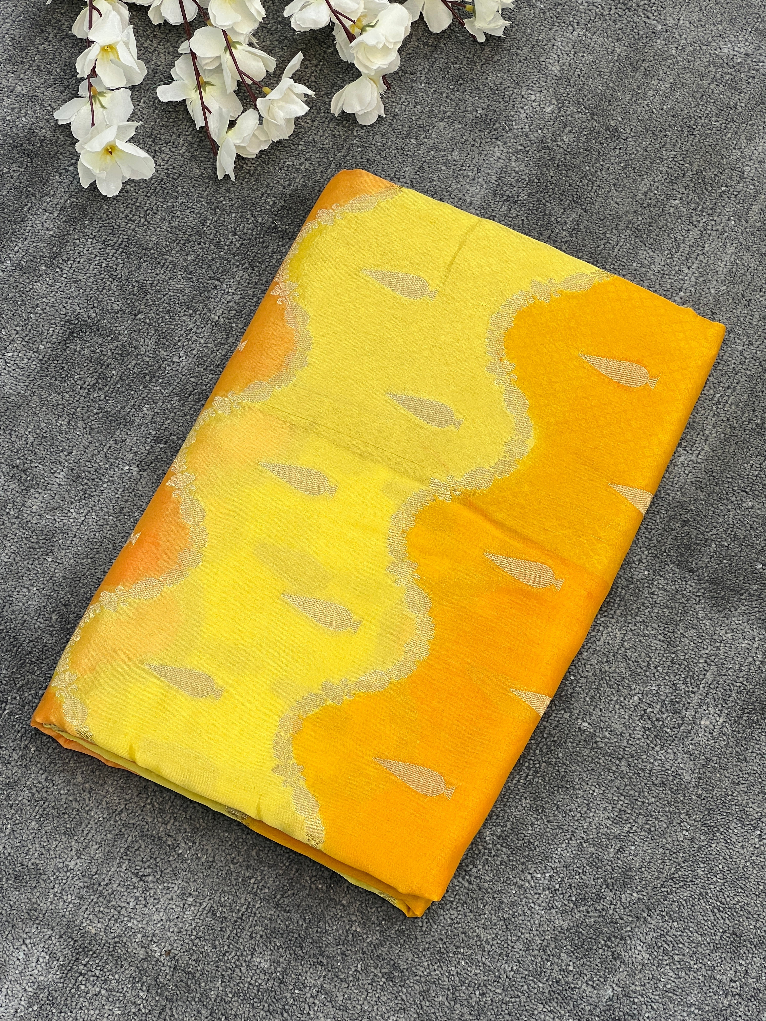 Rangkat Green Mango Silk Saree