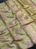 Borderless Pure Mango Silk Saree