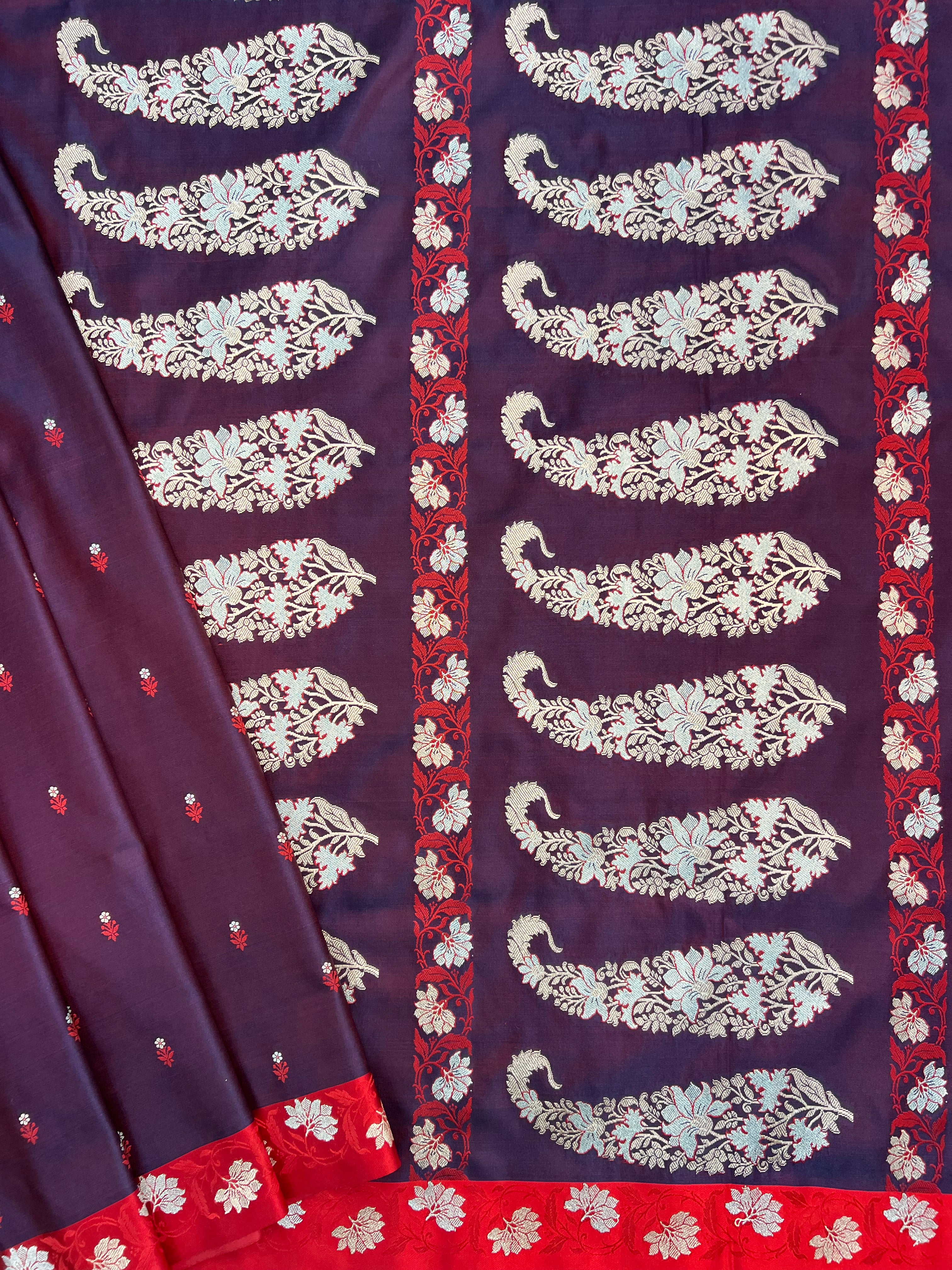 Traditional Banarasi Mashru Katan Silk Saree