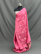 Satin Border Pure Mango Silk Banarasi Saree