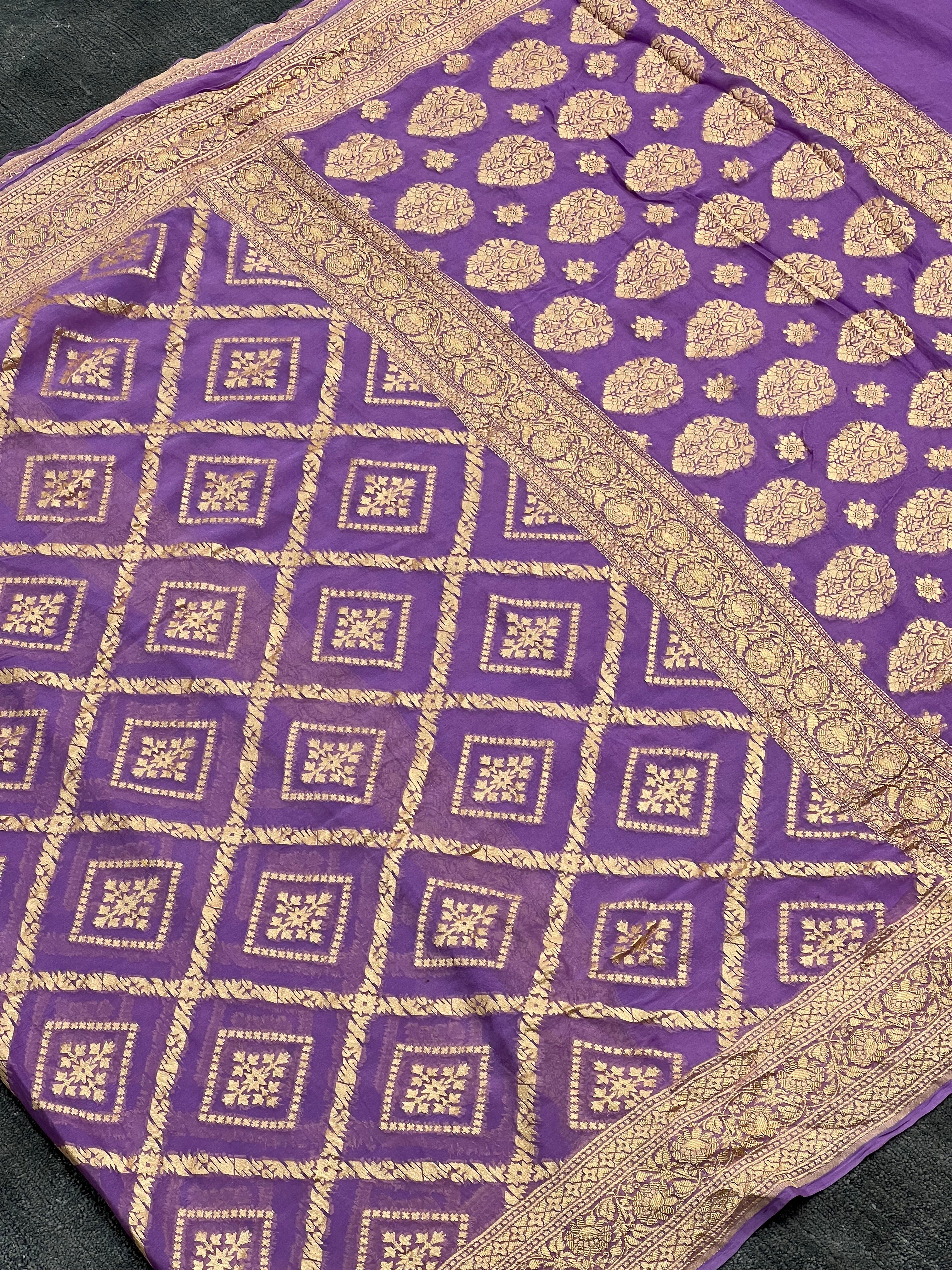 Pure Handloom Khaddi Georgette Saree