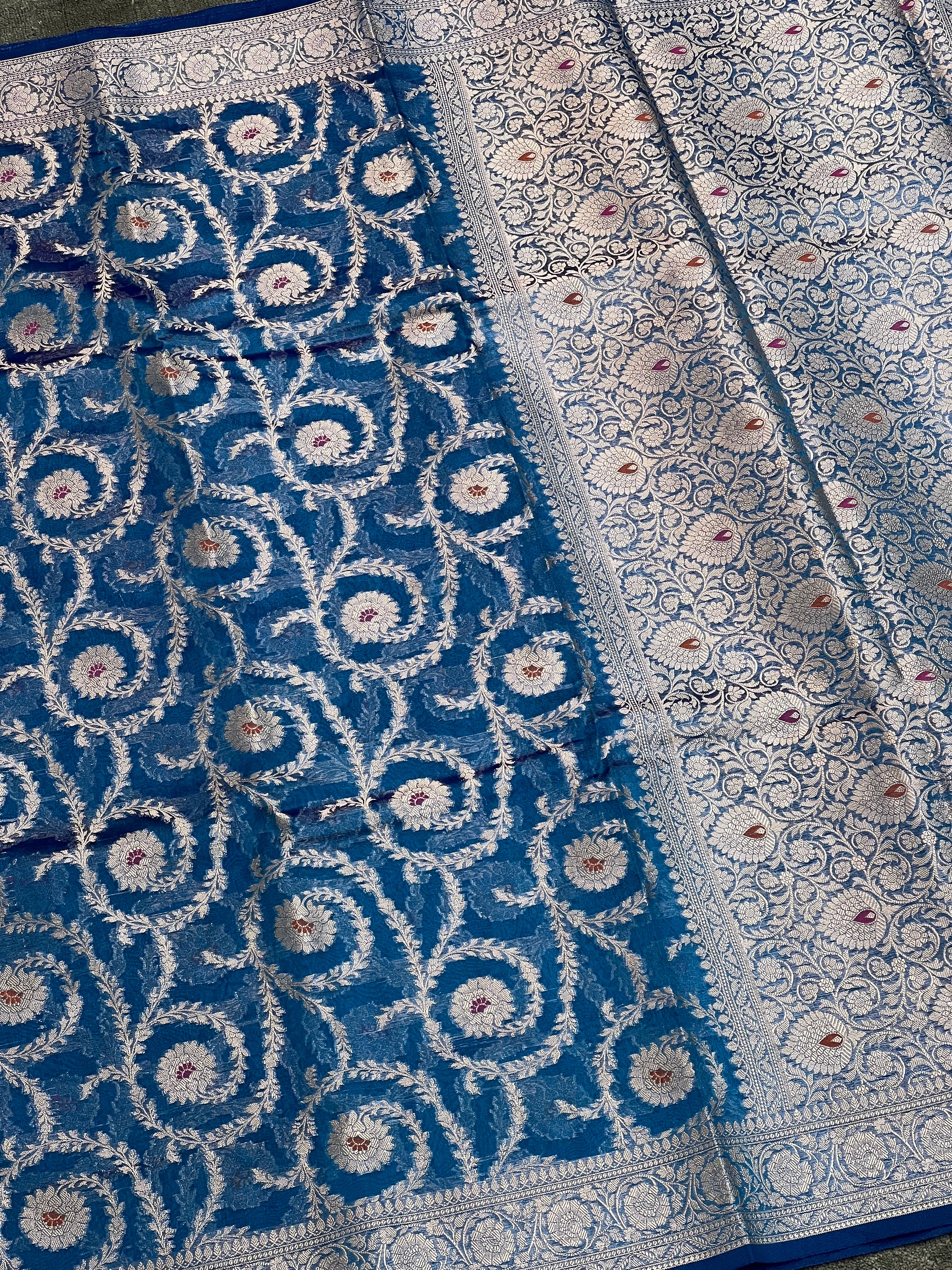 Opal Mist Tissue Silk Saree