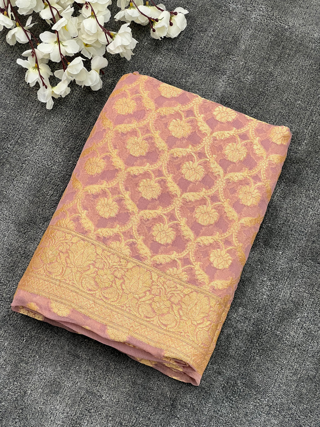 Handloom Khaddi Georgette Saree