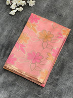 Borderless Pure Mango Silk Saree