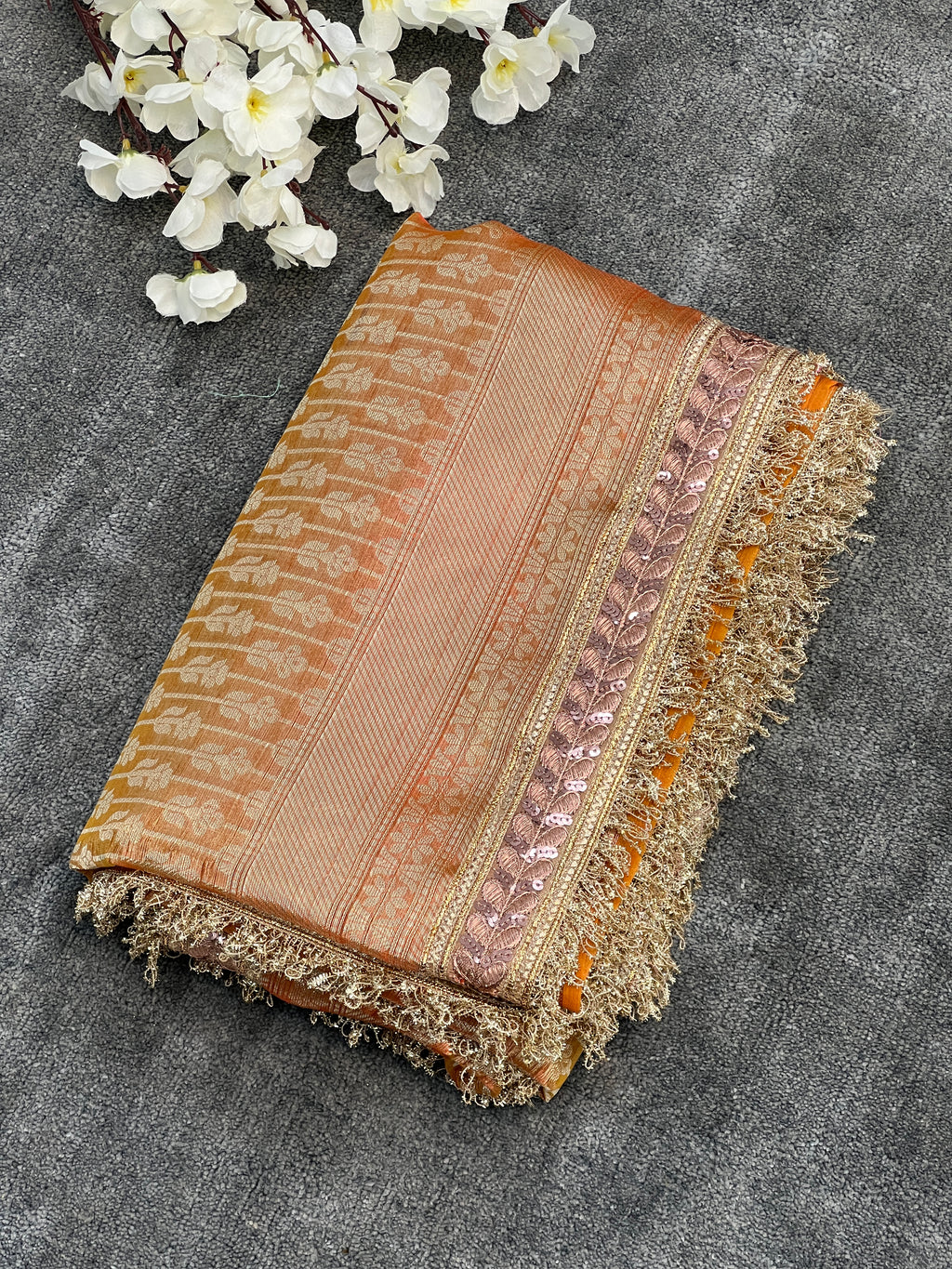 Designer Tissue Tanchui Silk Saree