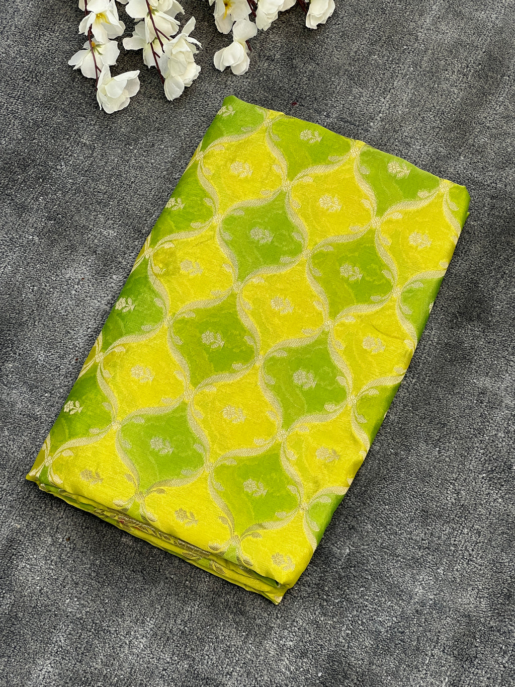 Rangkat Green Mango Silk Saree