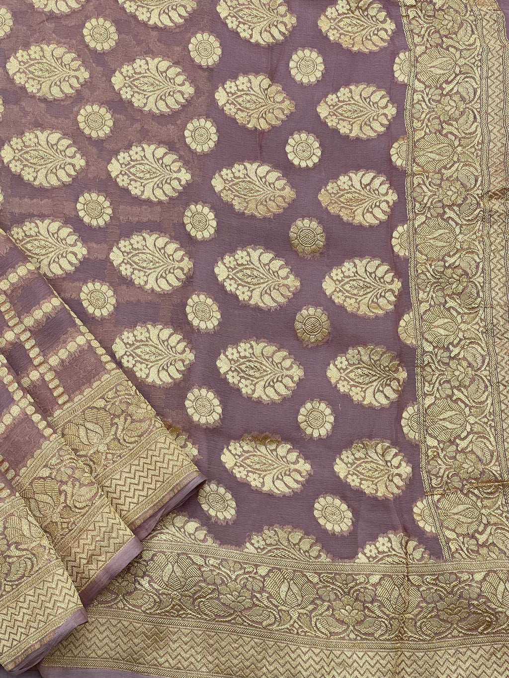 Handloom Khaddi Georgette Saree