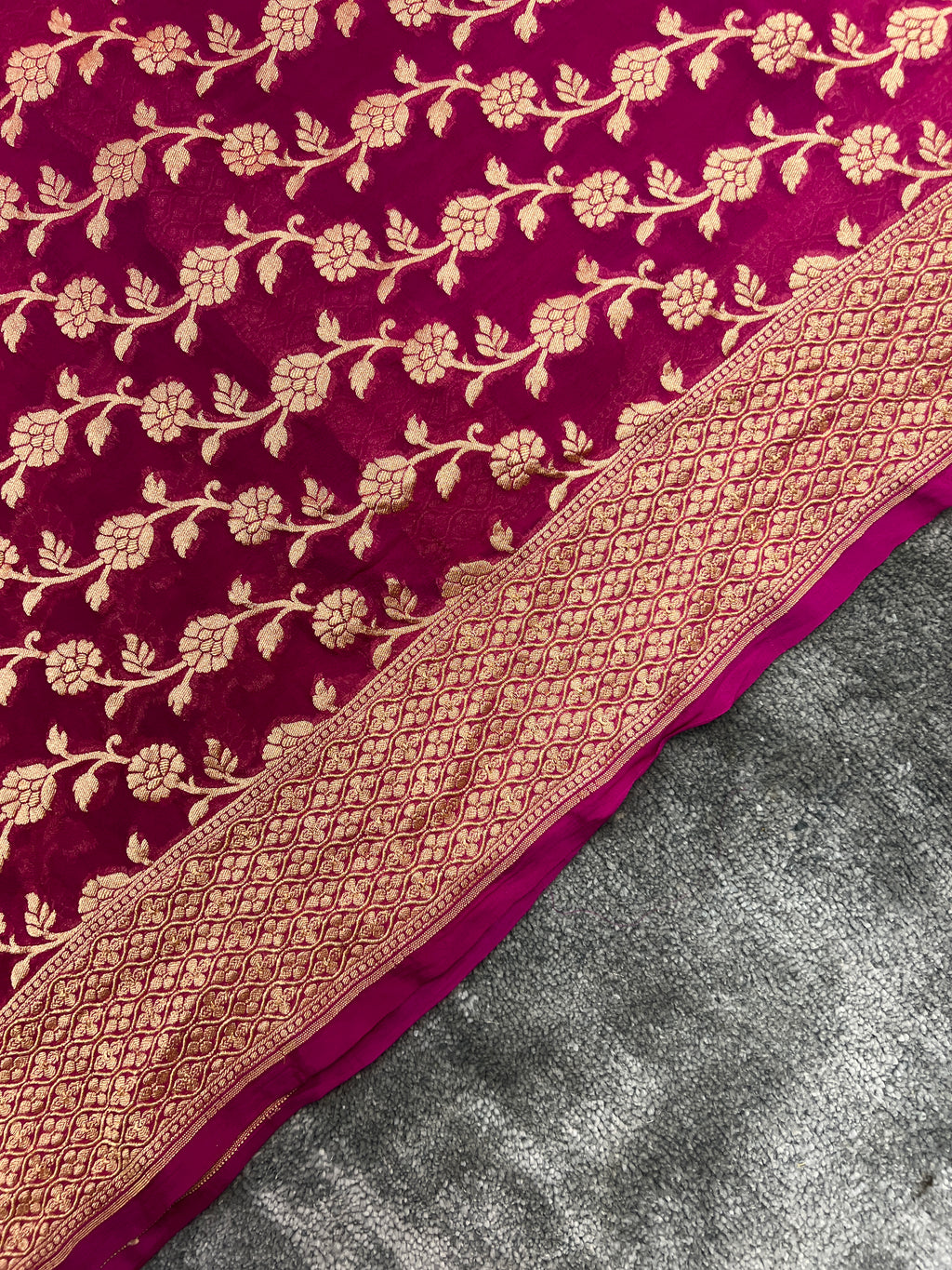 Pure Khaddi Georgette Saree