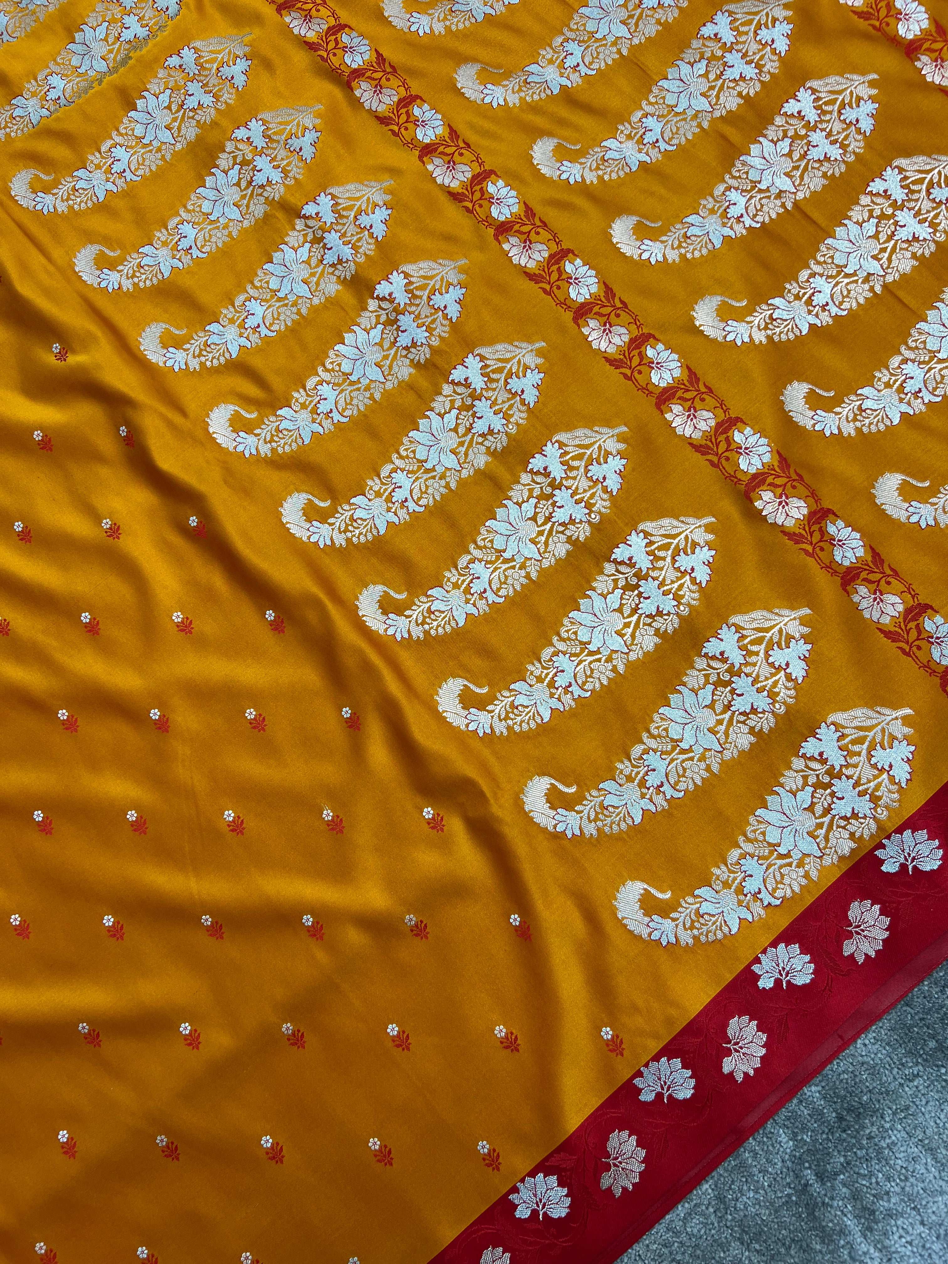 Traditional Banarasi Mashru Katan Silk Saree