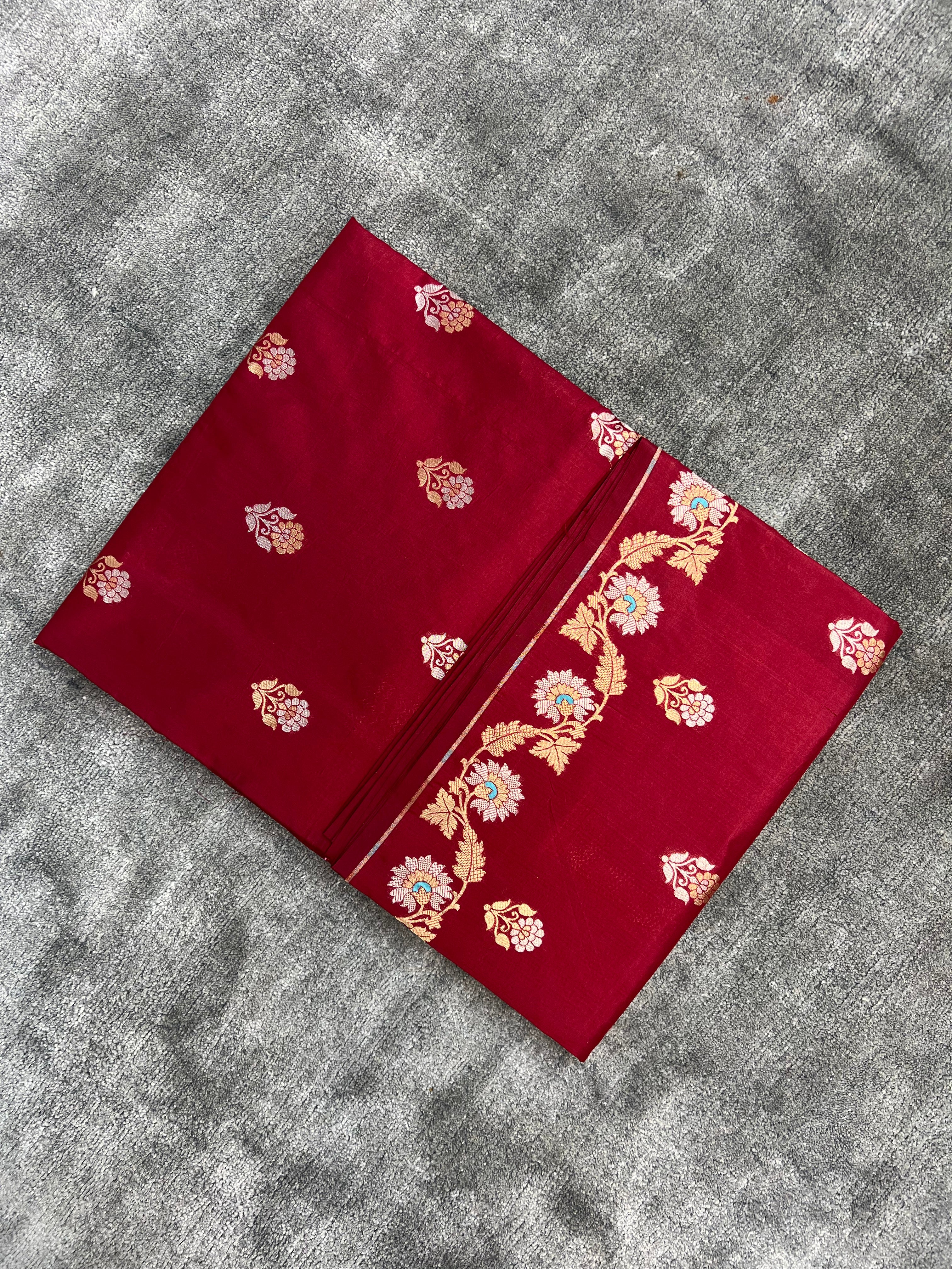 Aesthetic Pure Handloom Katan Silk Saree