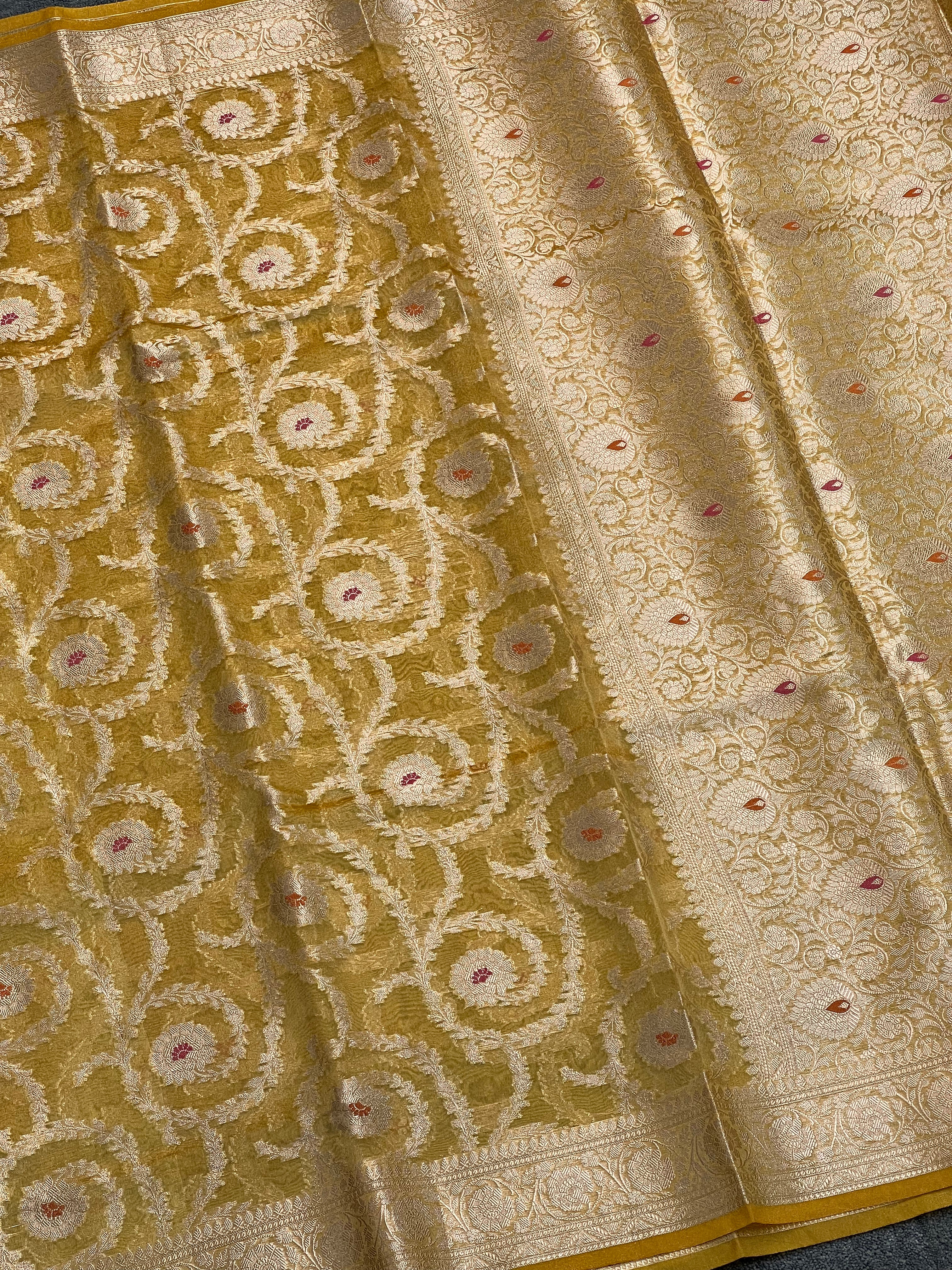 Opal Mist Tissue Silk Saree