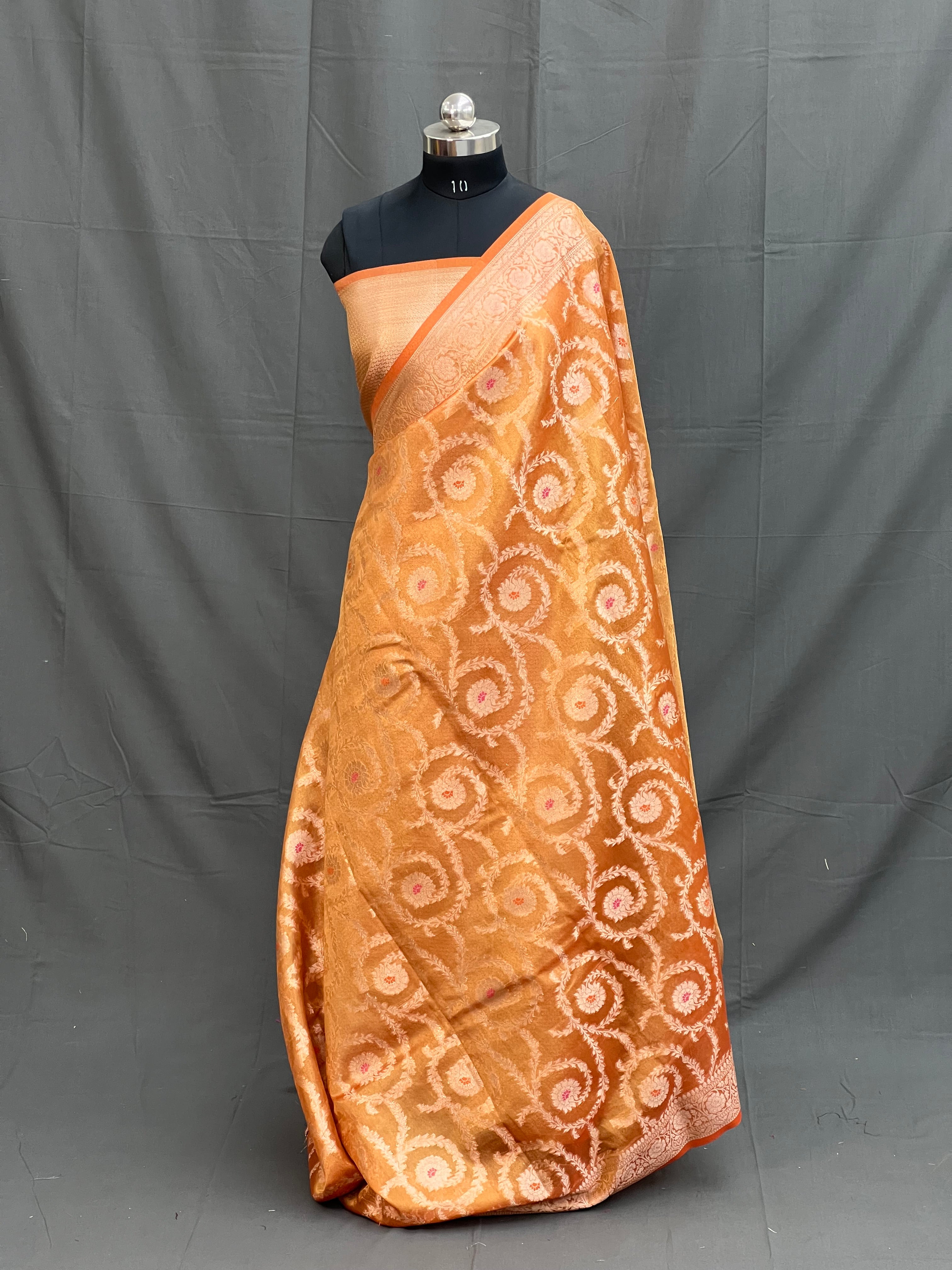 Opal Mist Tissue Silk Saree
