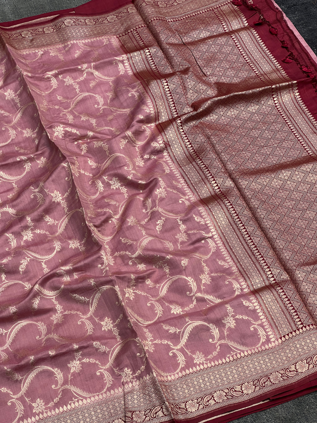 Handloom Pure Chiniya Silk Saree