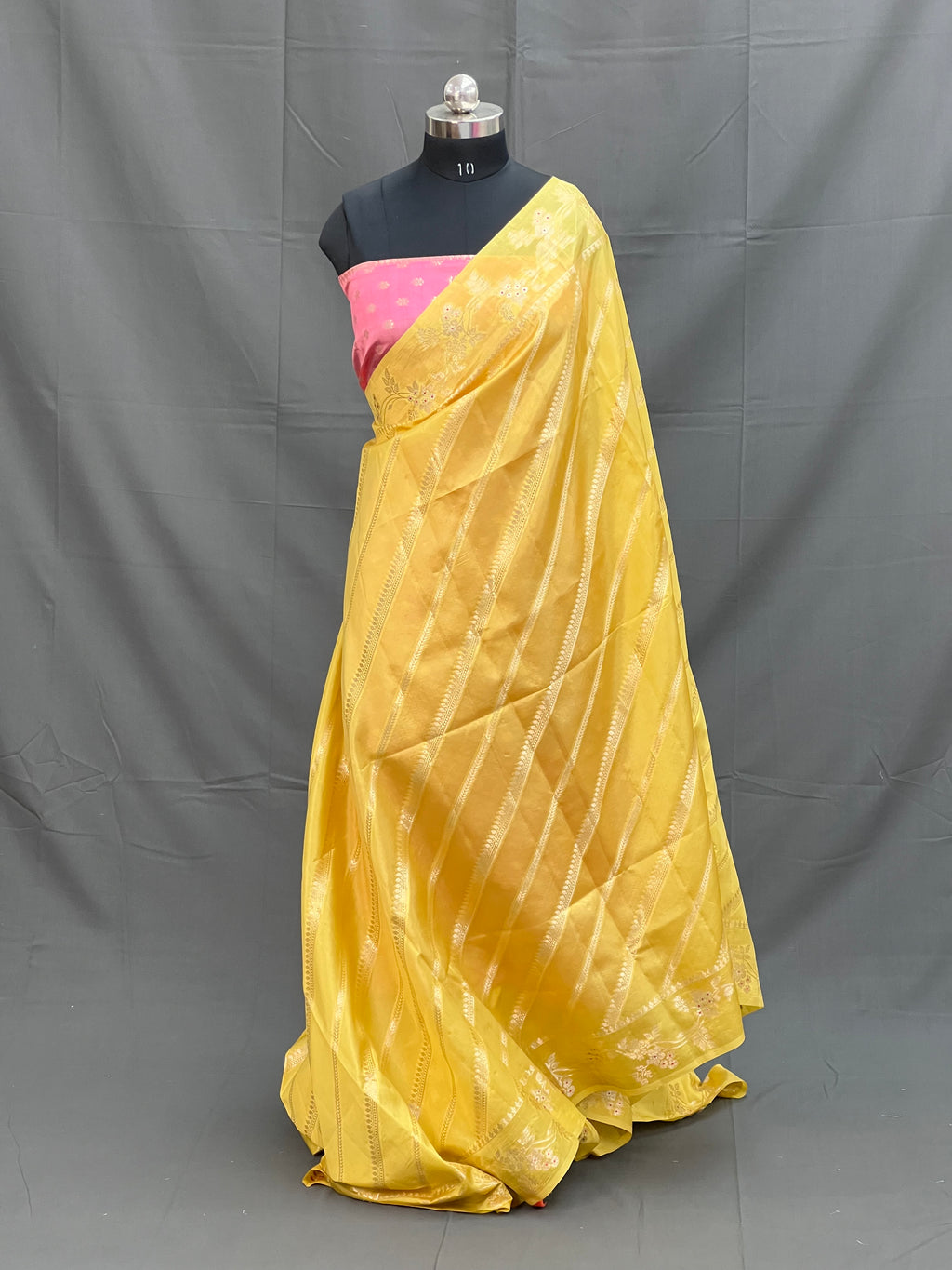 Imperial Pure Mango Silk Banarasi Saree