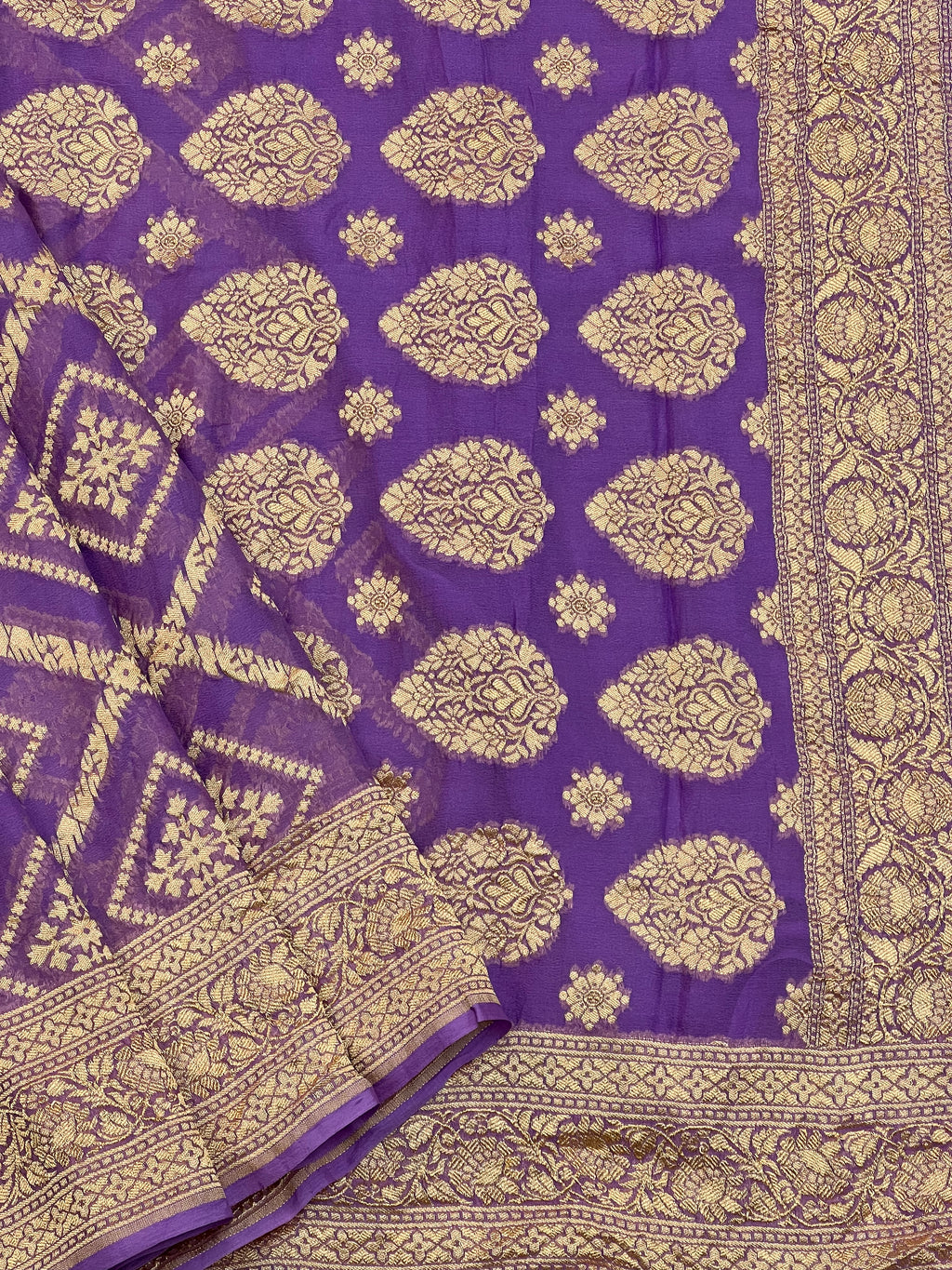 Handloom Khaddi Georgette Saree