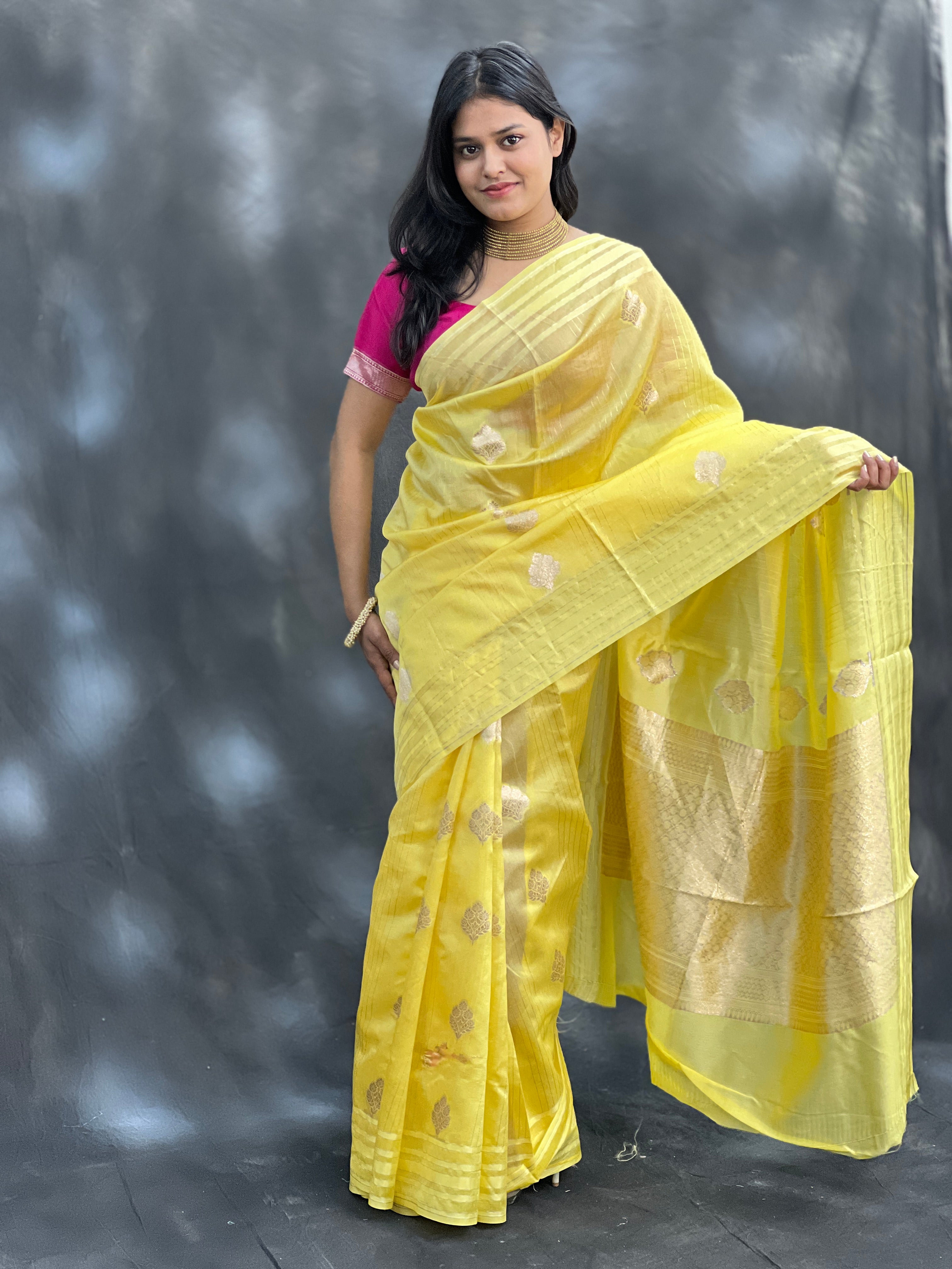 Classic Green Mango Silk Saree