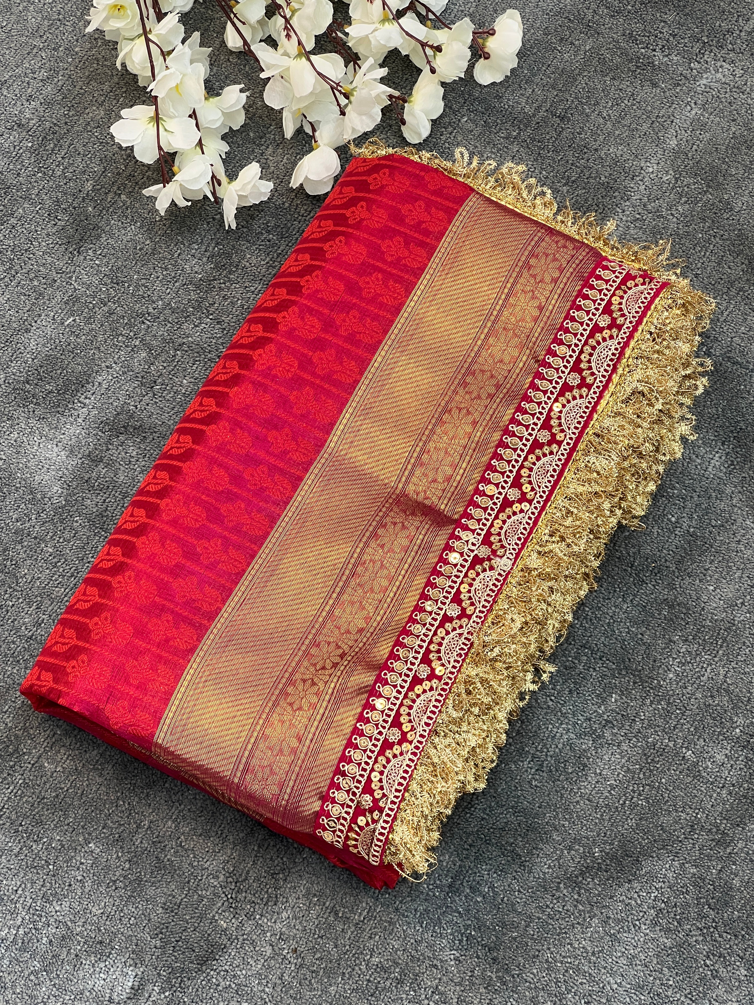 Premium Designer Tanchui Tissue Silk Saree