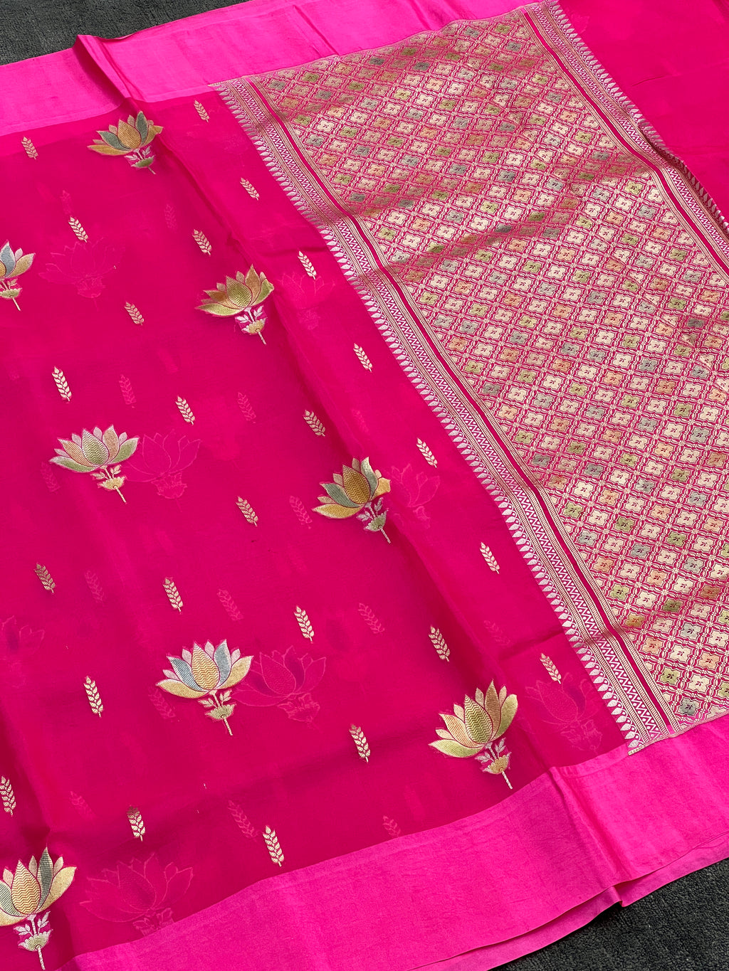 Pure Handloom Kora Silk Saree