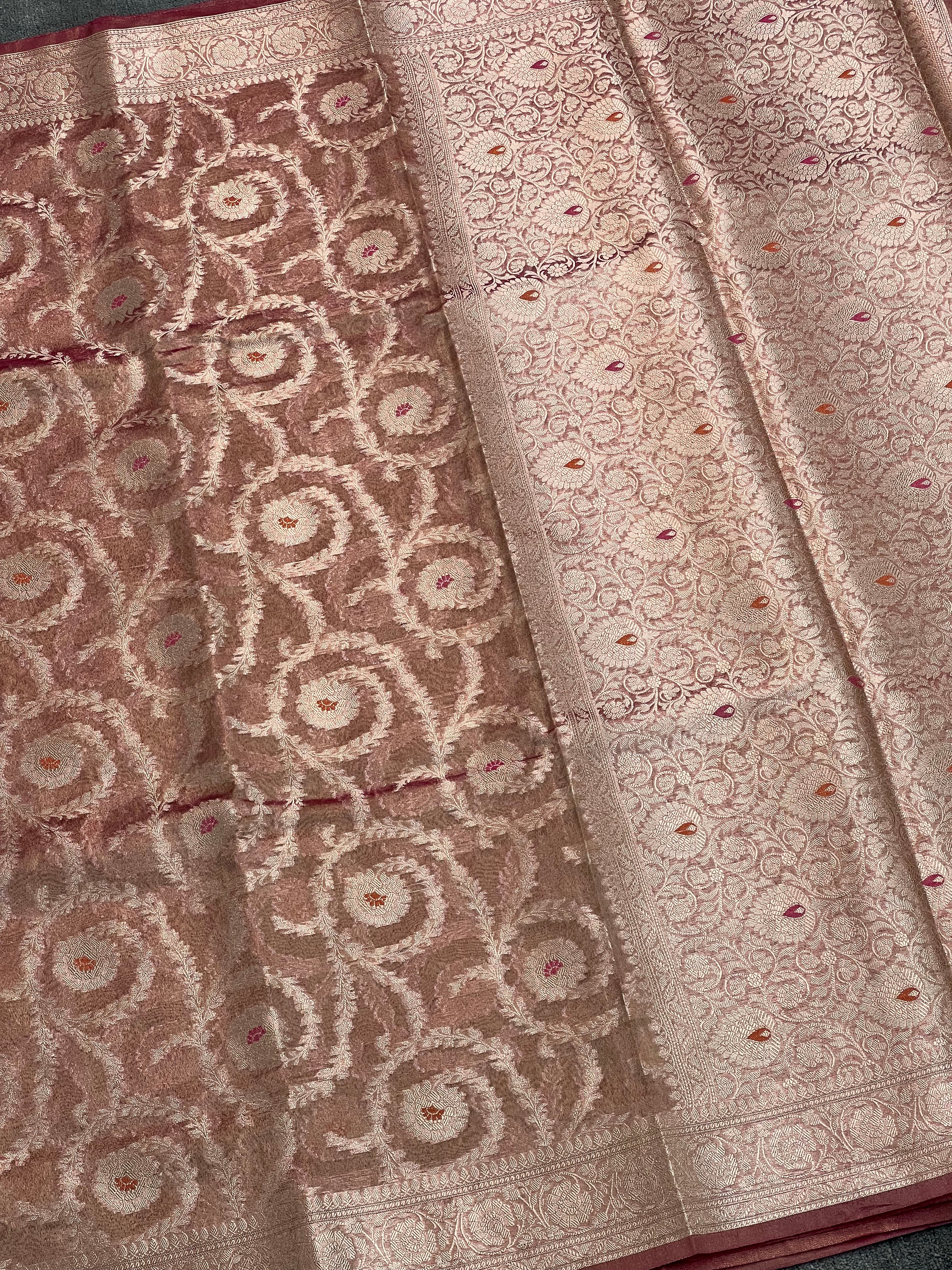 Opal Mist Tissue Silk Saree