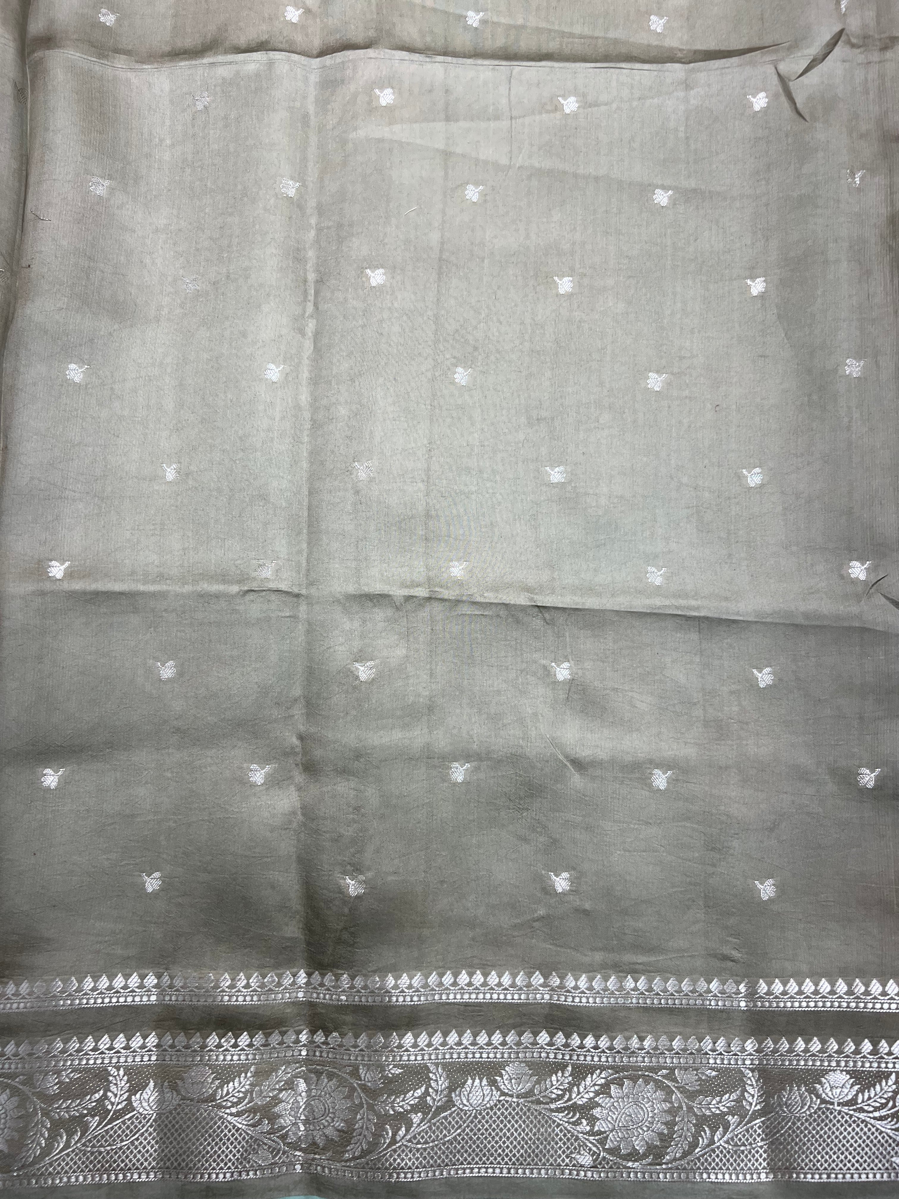 Emerald Green Pure Mango Silk Saree