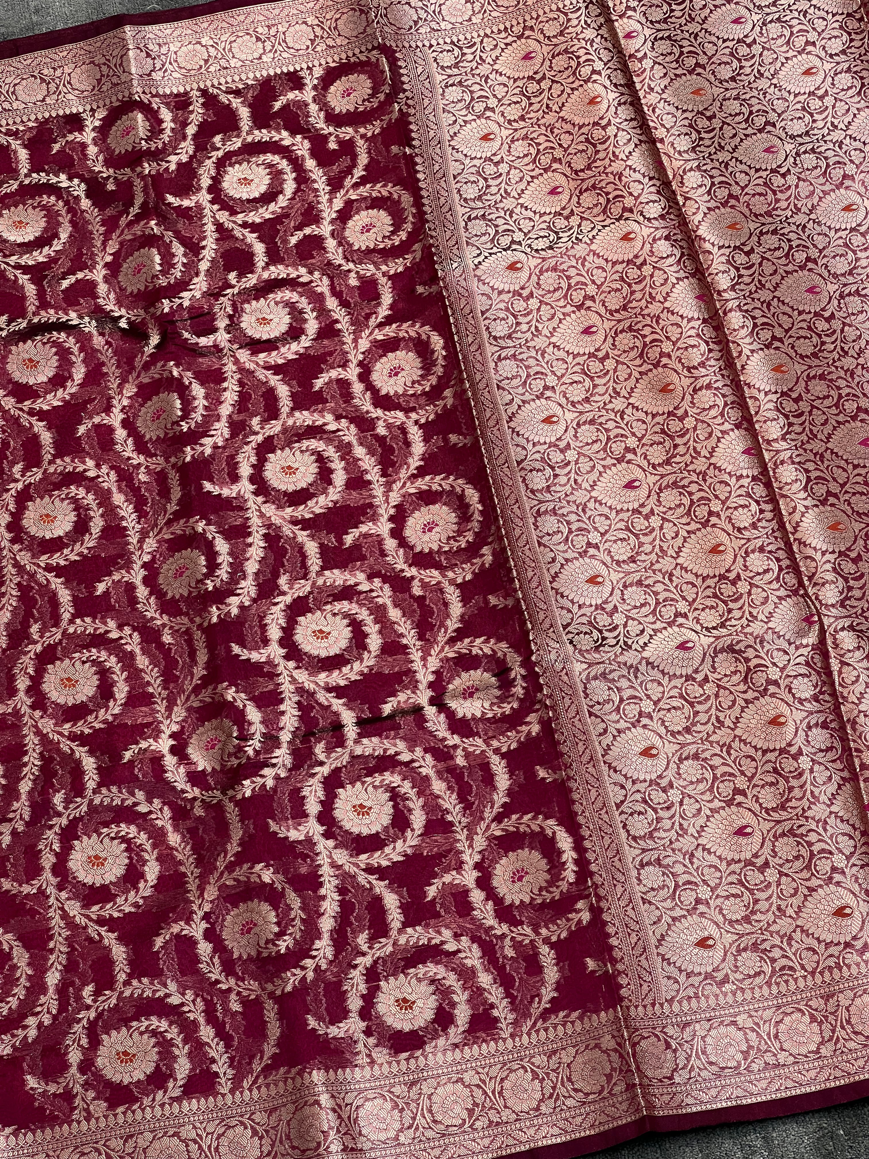 Opal Mist Tissue Silk Saree