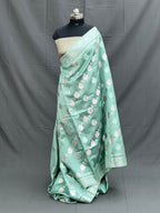 Emerald Green Pure Mango Silk Saree