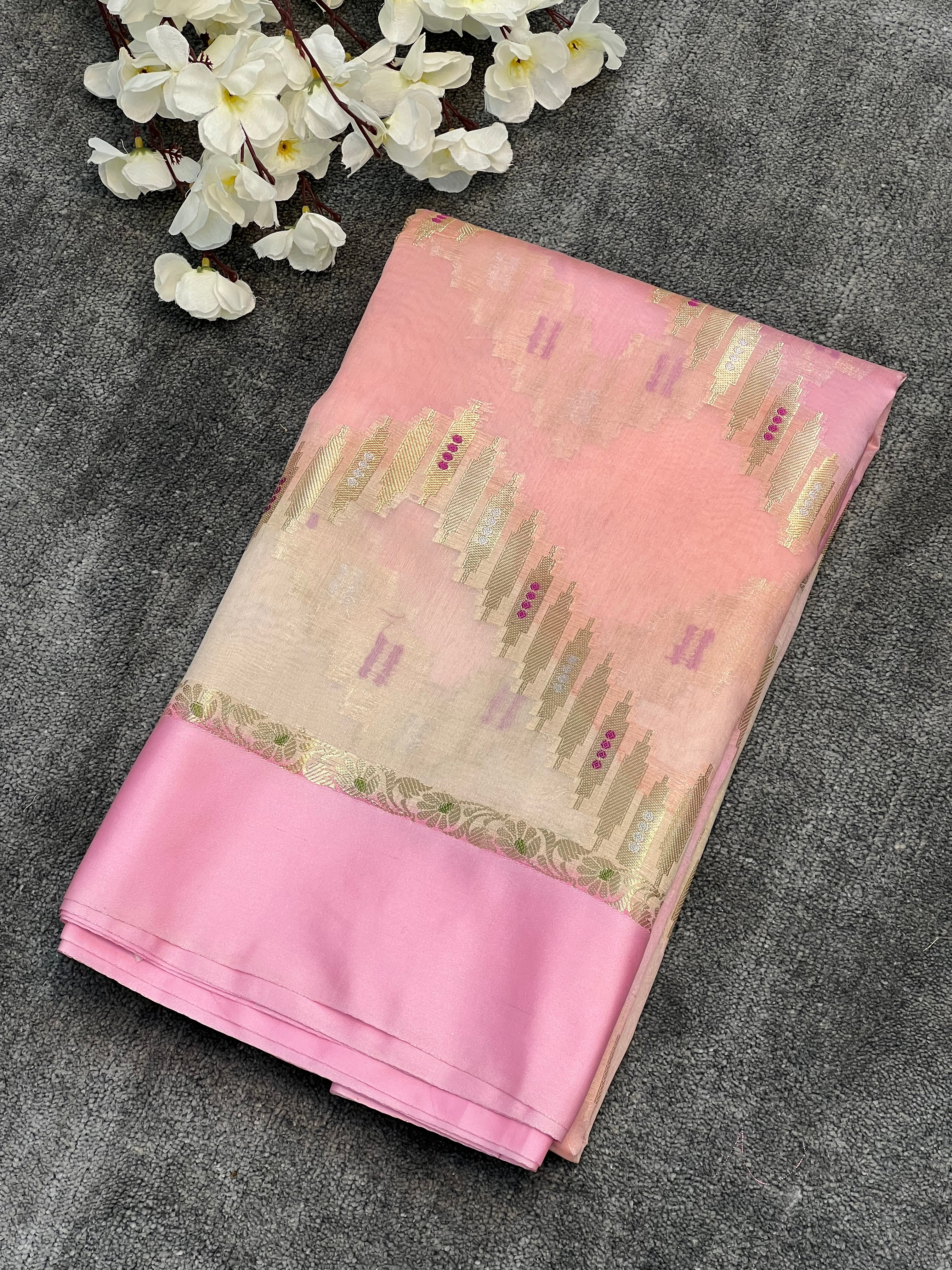 Rangkat Green Mango Silk Saree