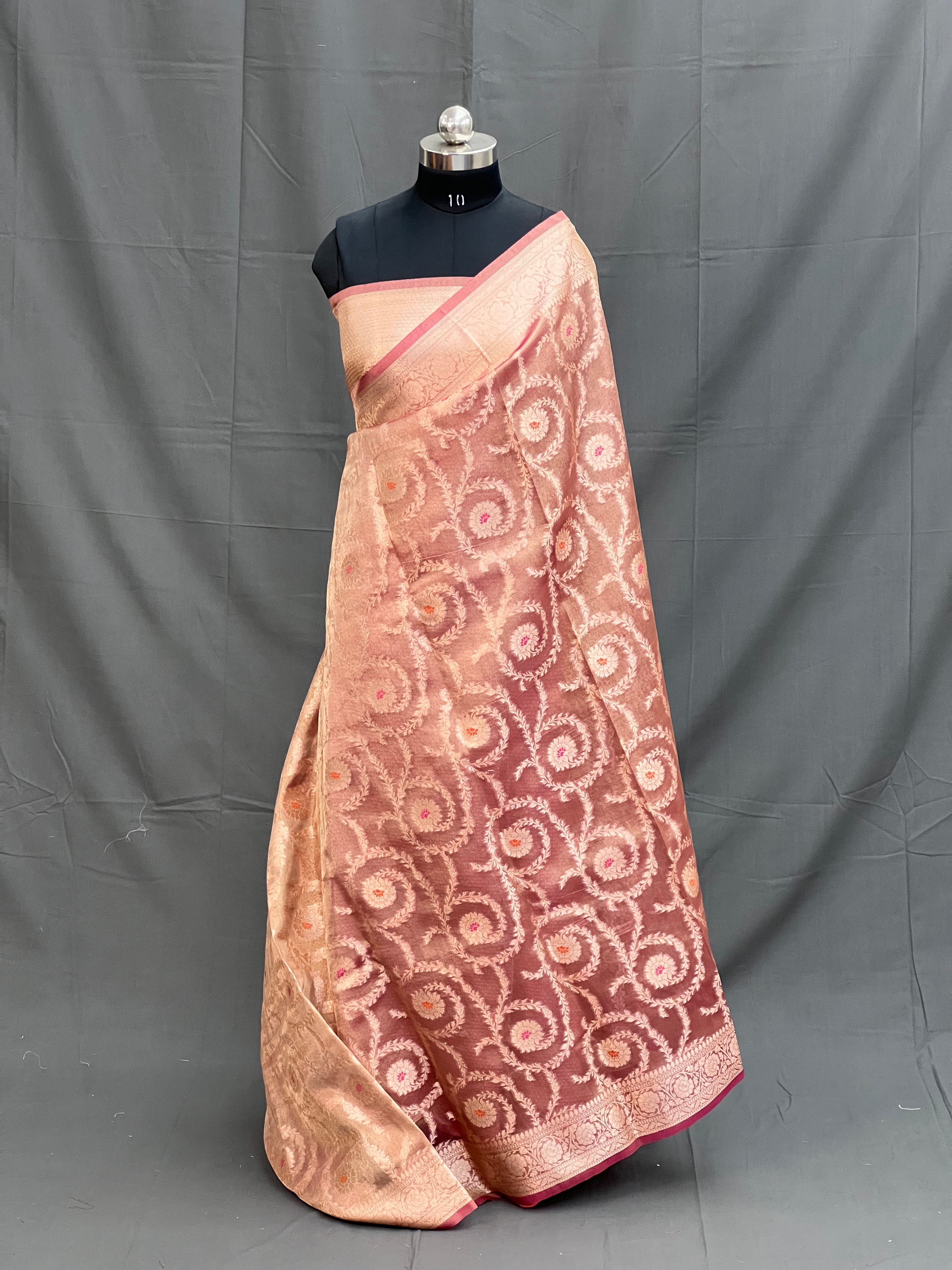 Opal Mist Tissue Silk Saree