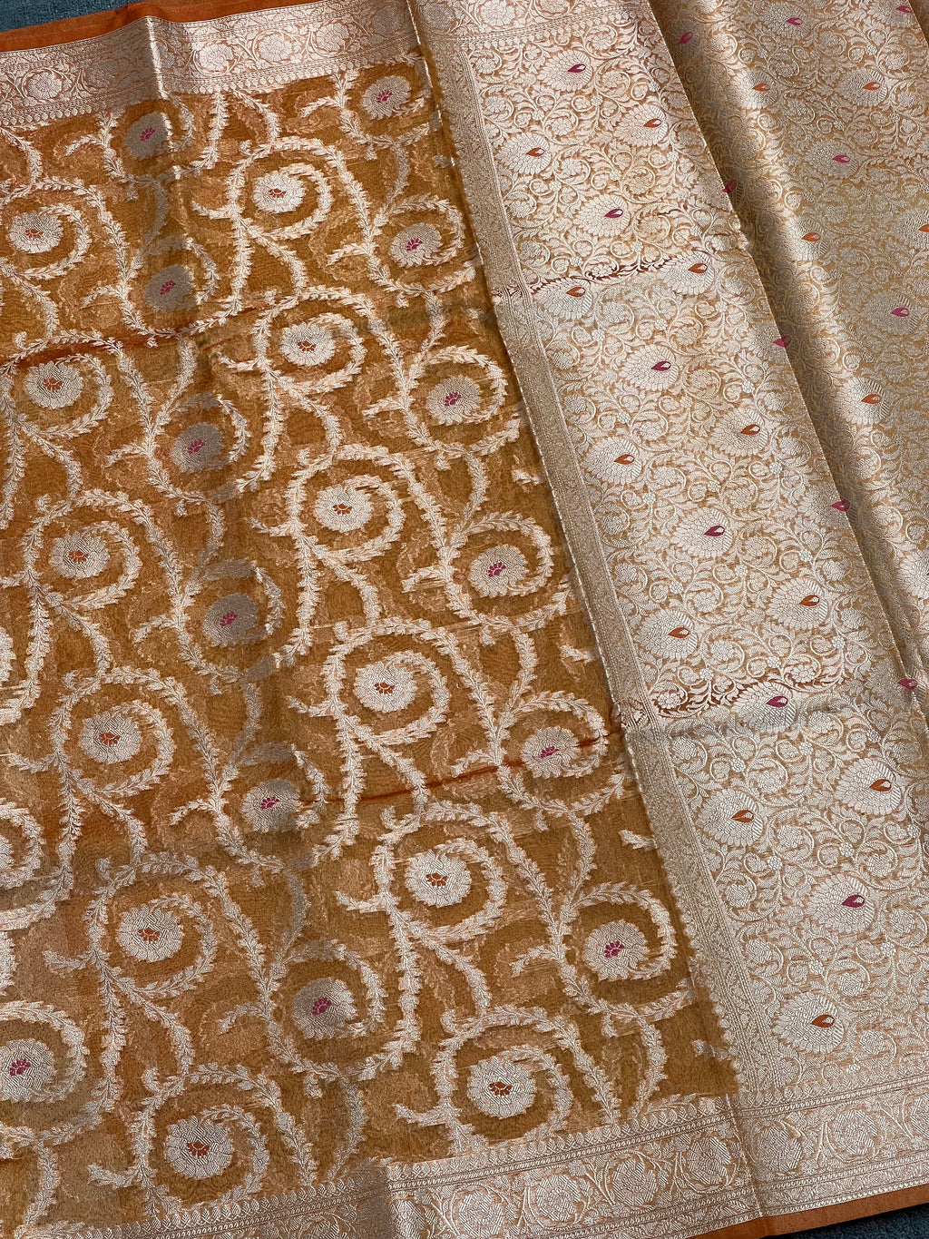 Opal Mist Tissue Silk Saree