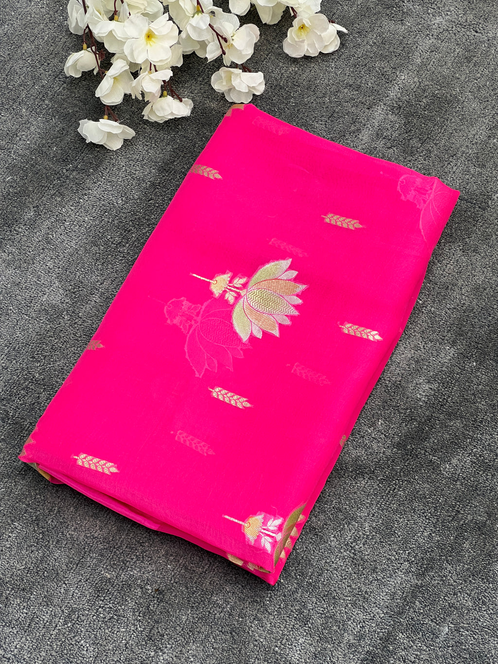 Pure Handloom Kora Silk Saree
