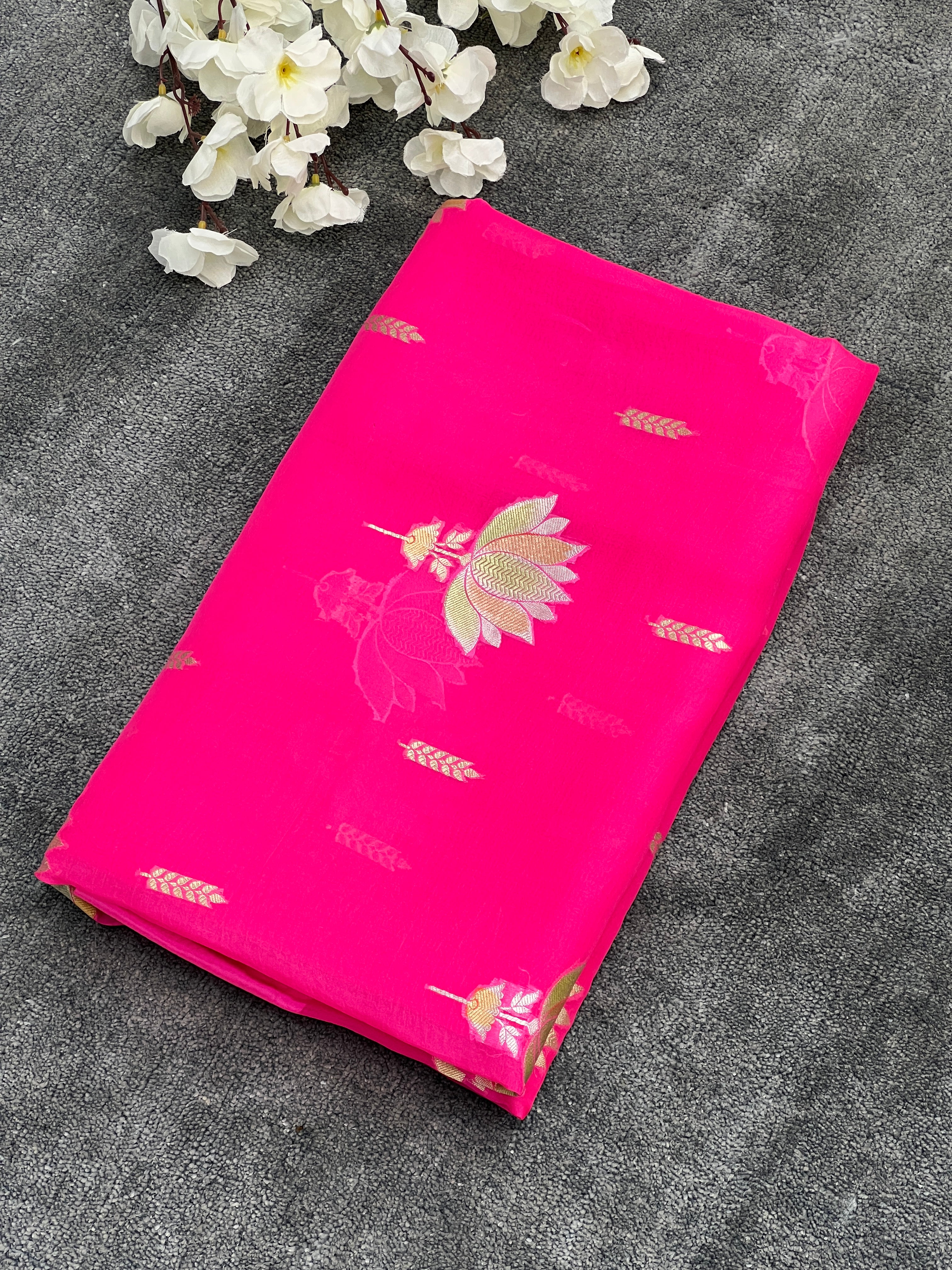 Pure Handloom Kora Silk Saree