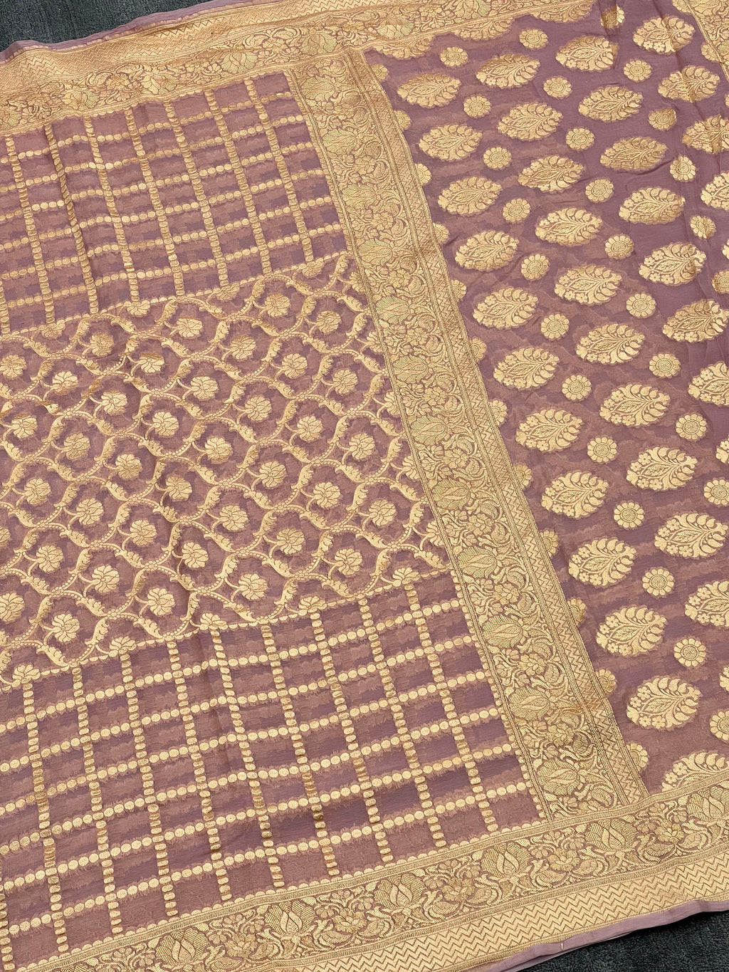 Handloom Khaddi Georgette Saree