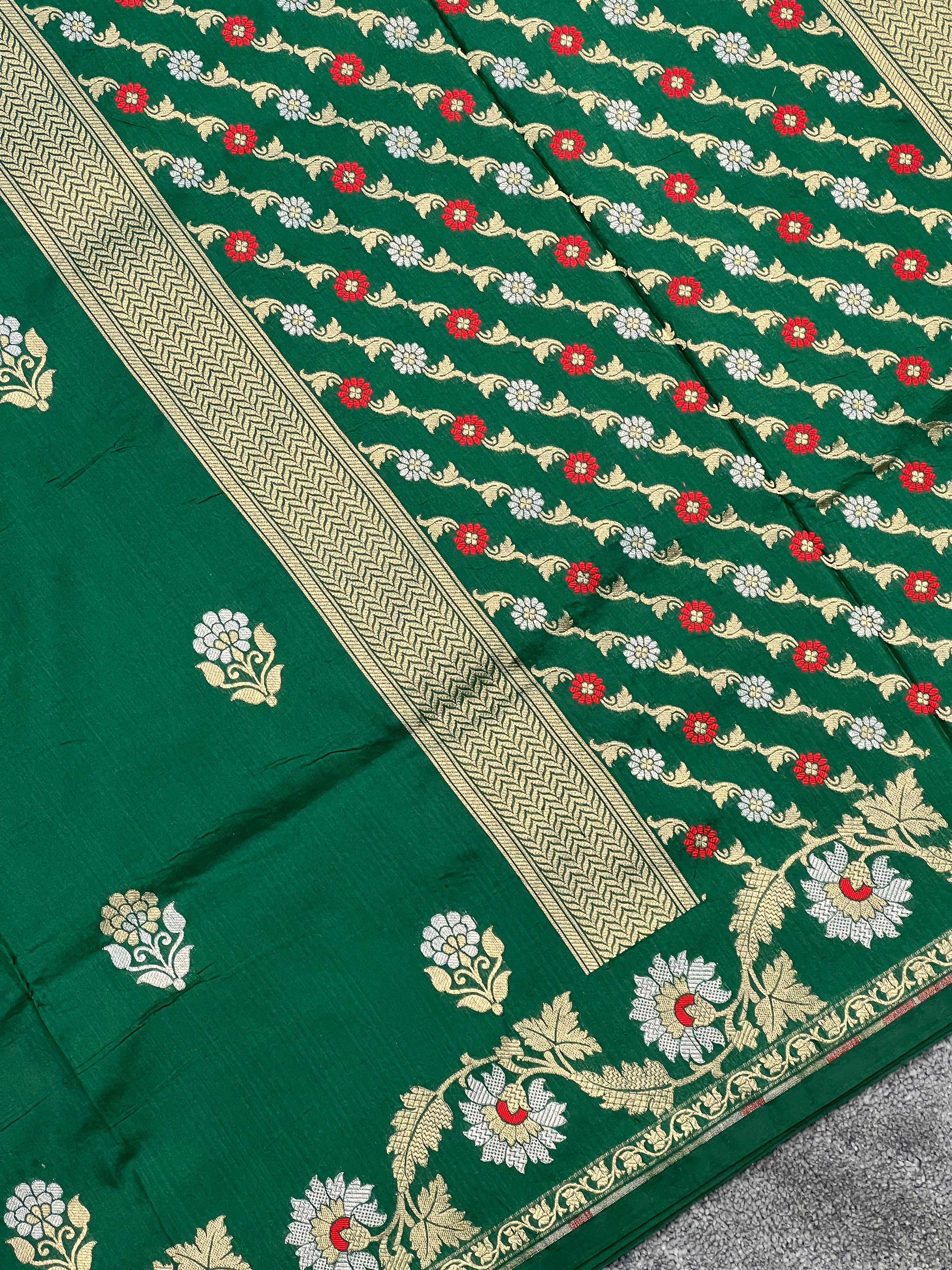 Aesthetic Pure Handloom Katan Silk Saree