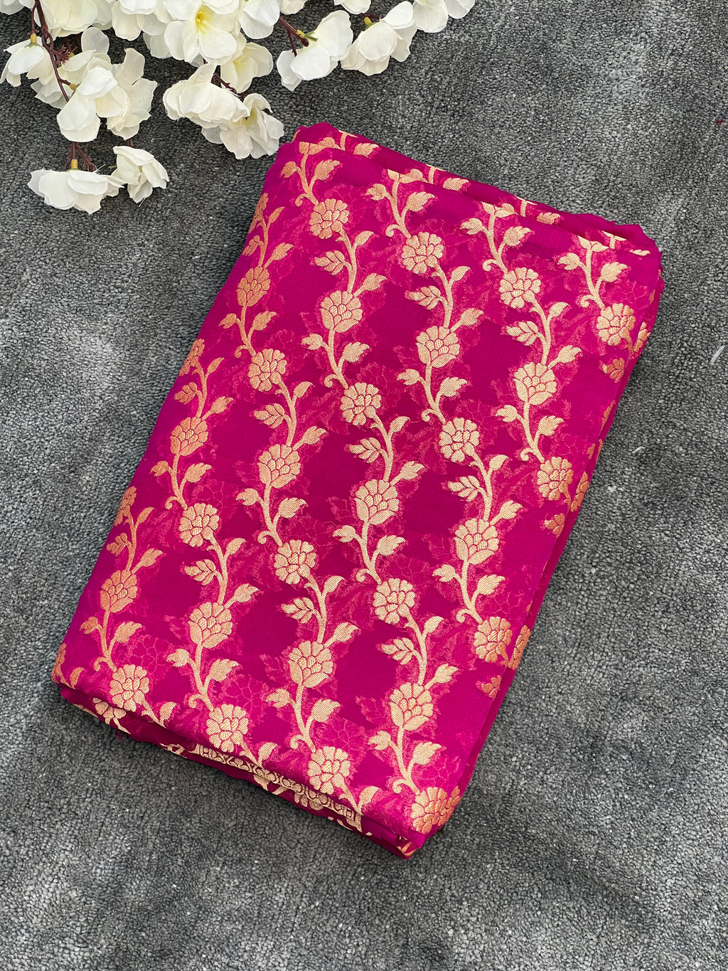 Pure Khaddi Georgette Saree