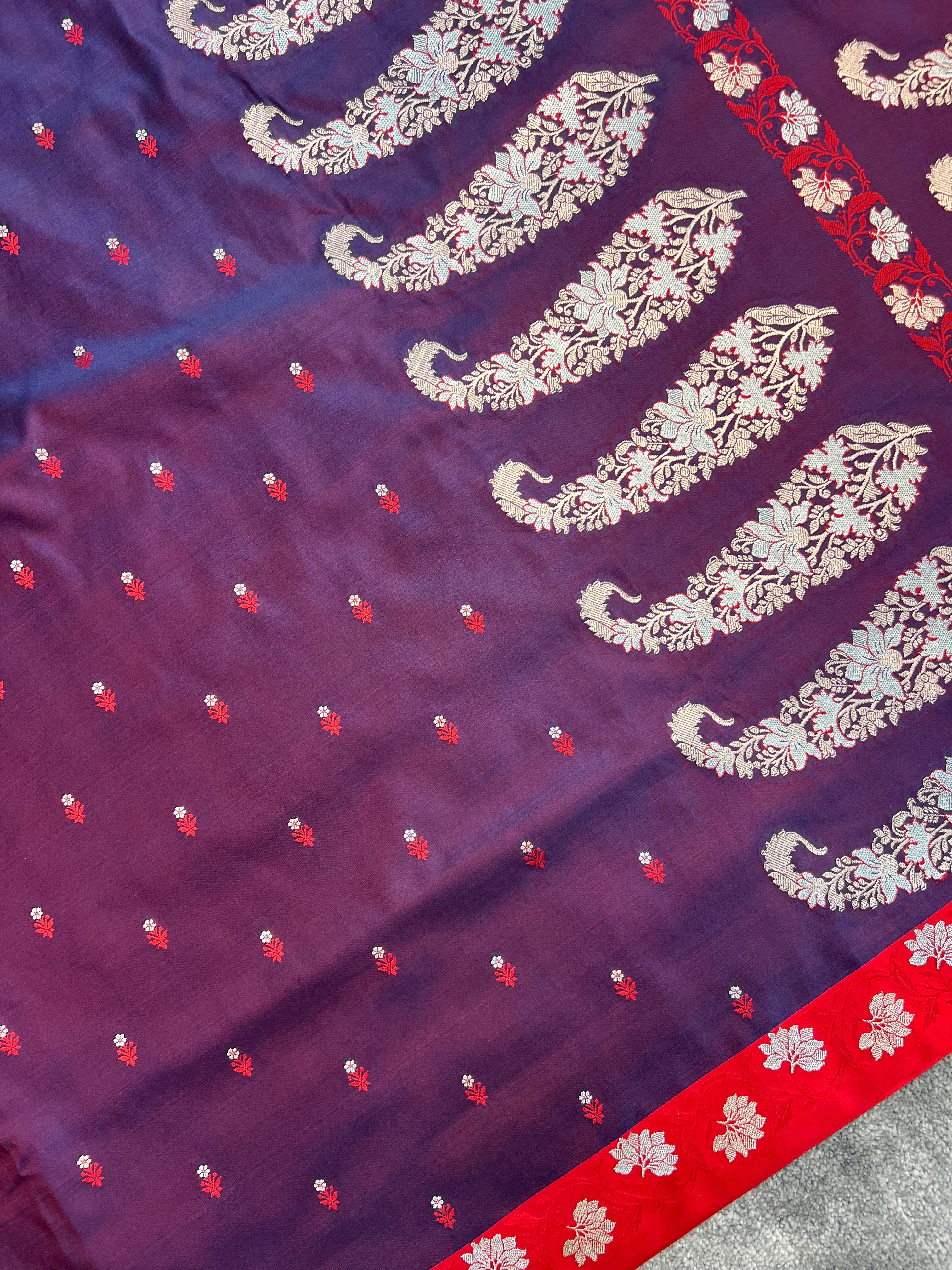 Traditional Banarasi Mashru Katan Silk Saree