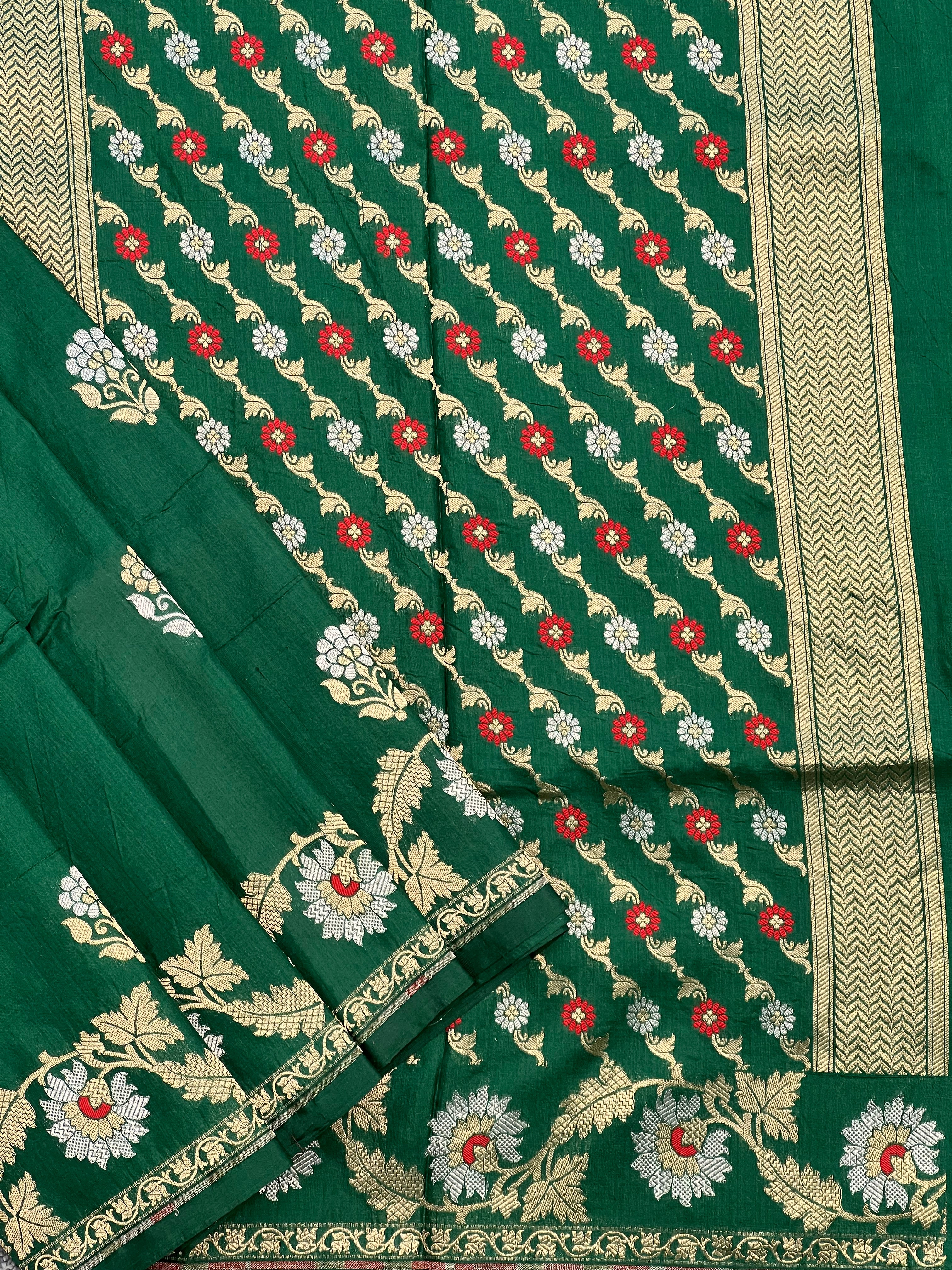 Aesthetic Pure Handloom Katan Silk Saree