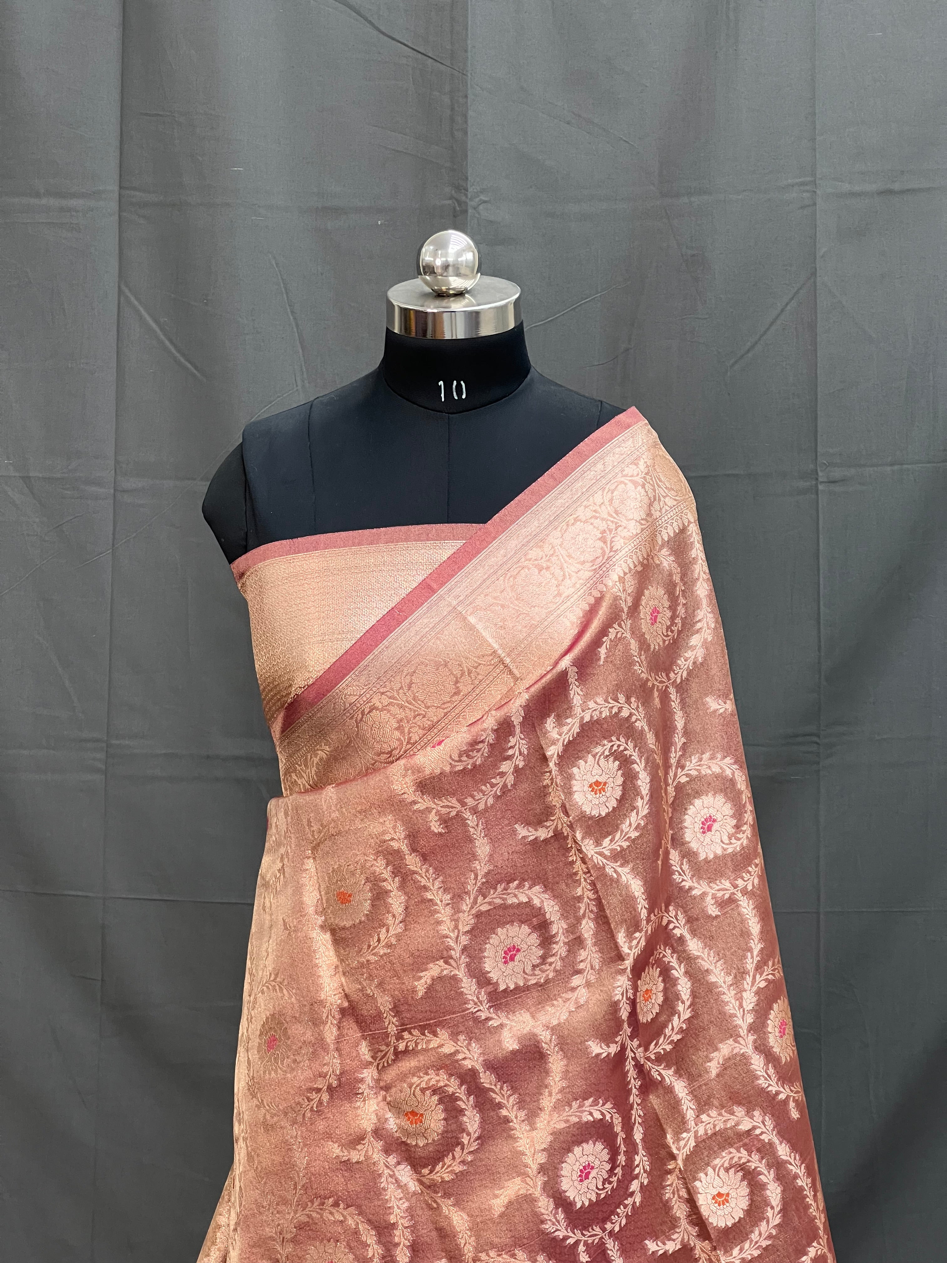 Opal Mist Tissue Silk Saree