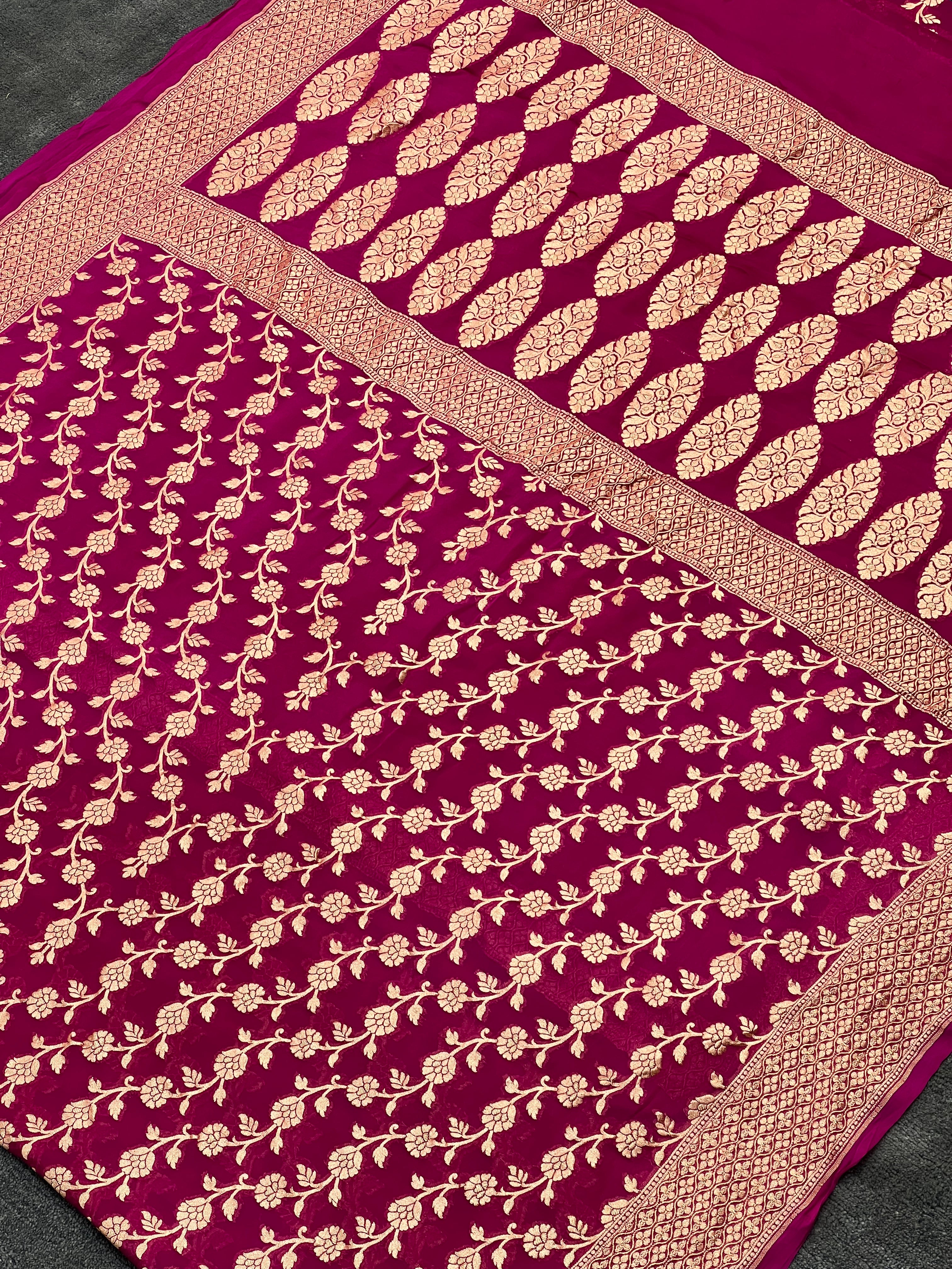 Pure Khaddi Georgette Saree