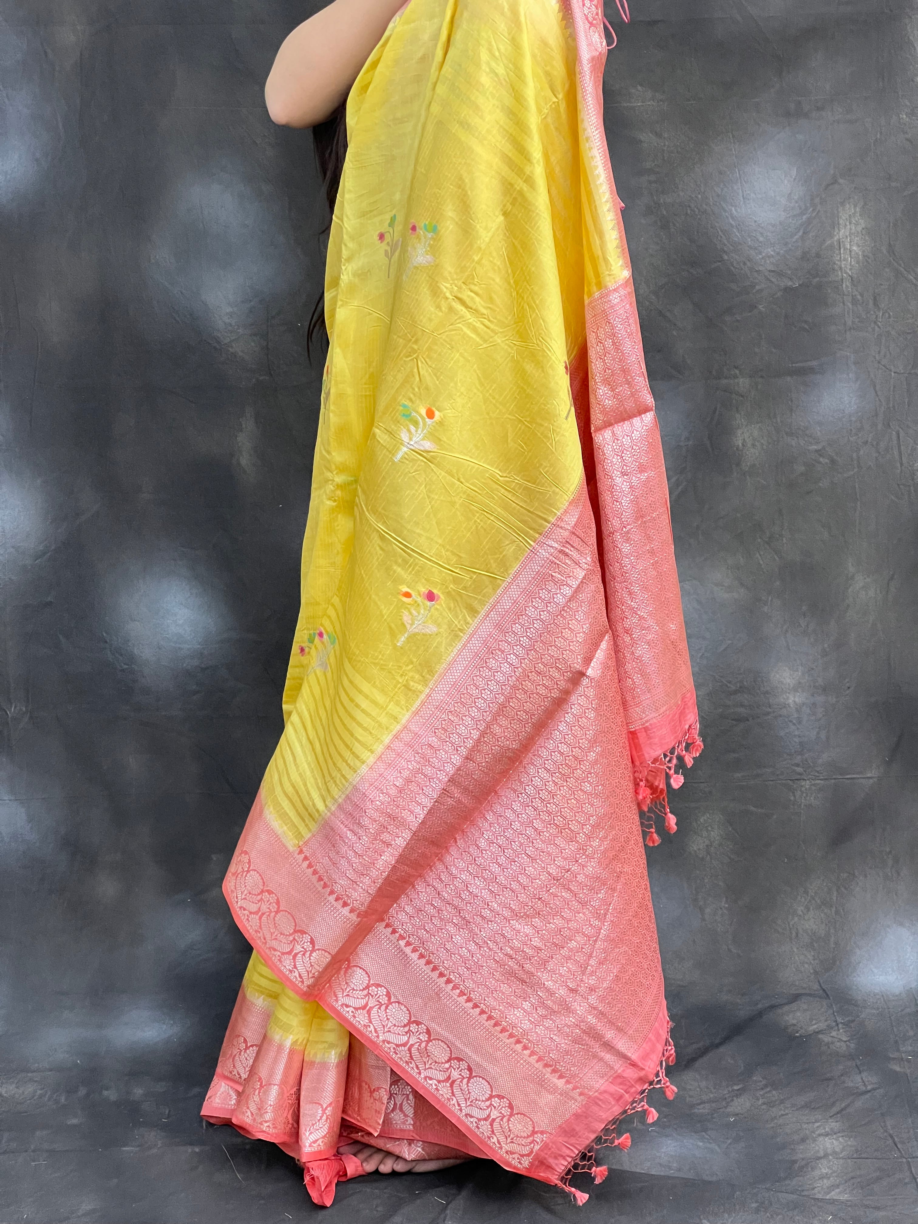 Classy Green Mango Silk Saree