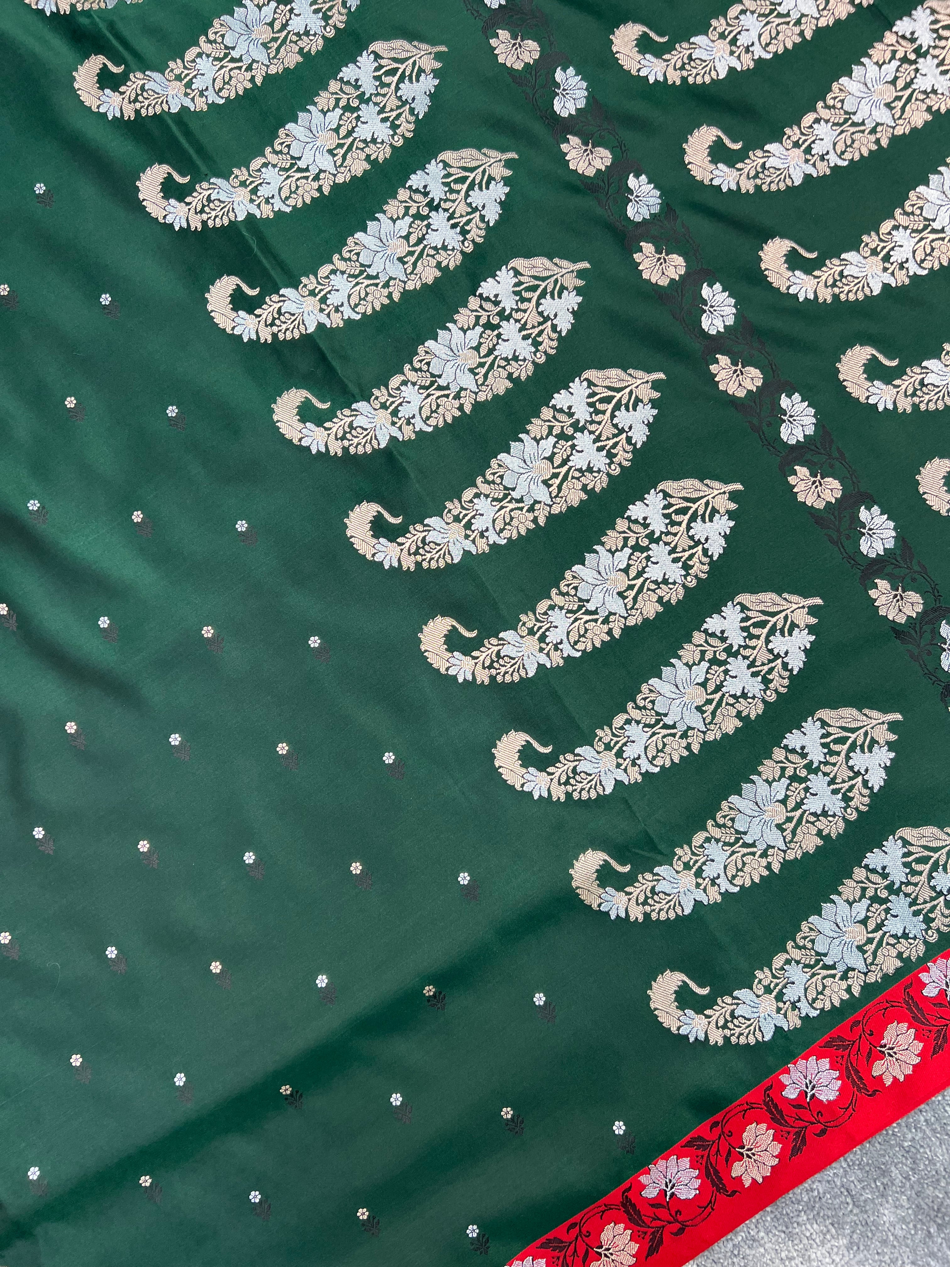 Traditional Banarasi Mashru Katan Silk Saree