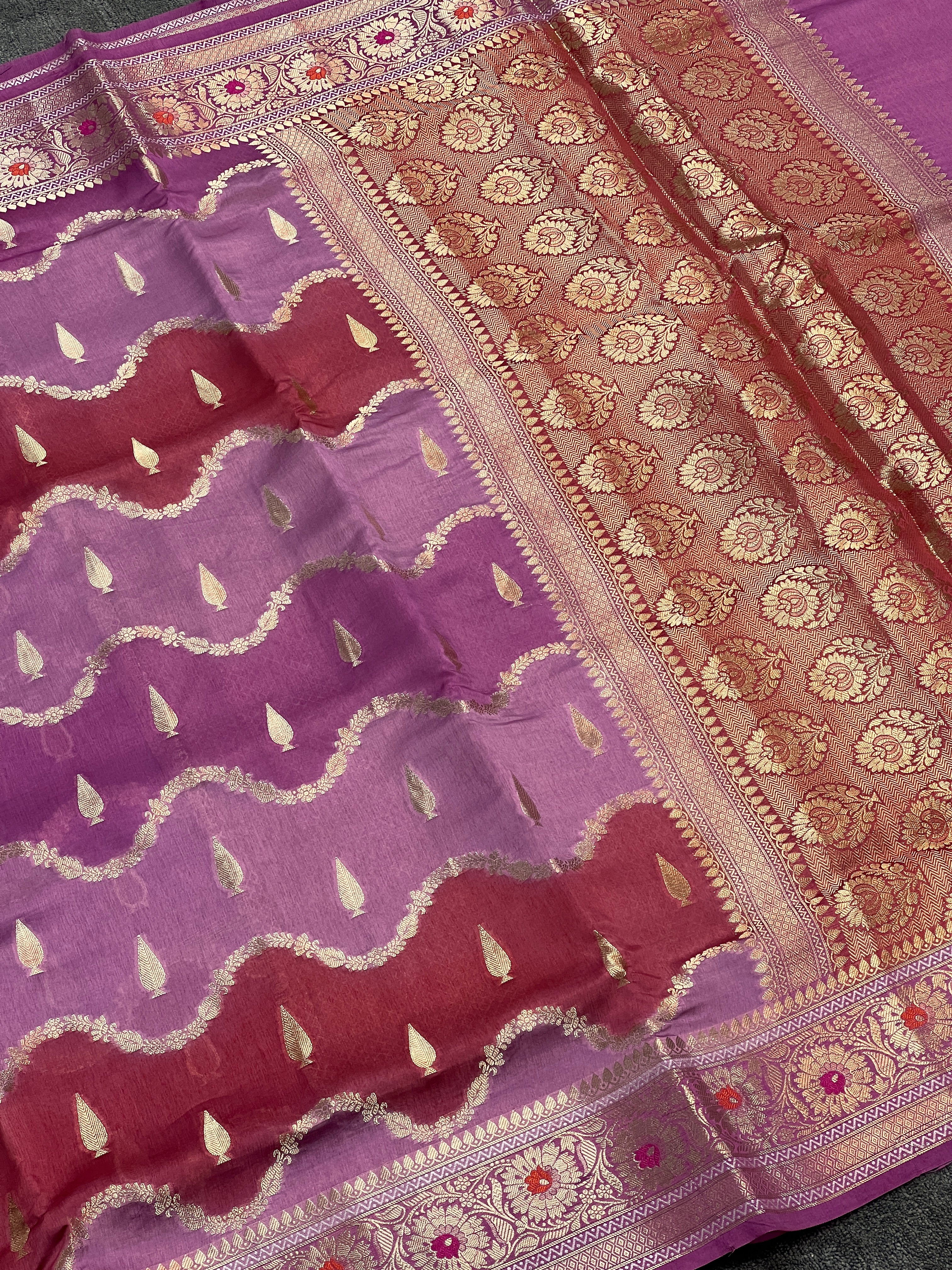 Rangkat Green Mango Silk Saree