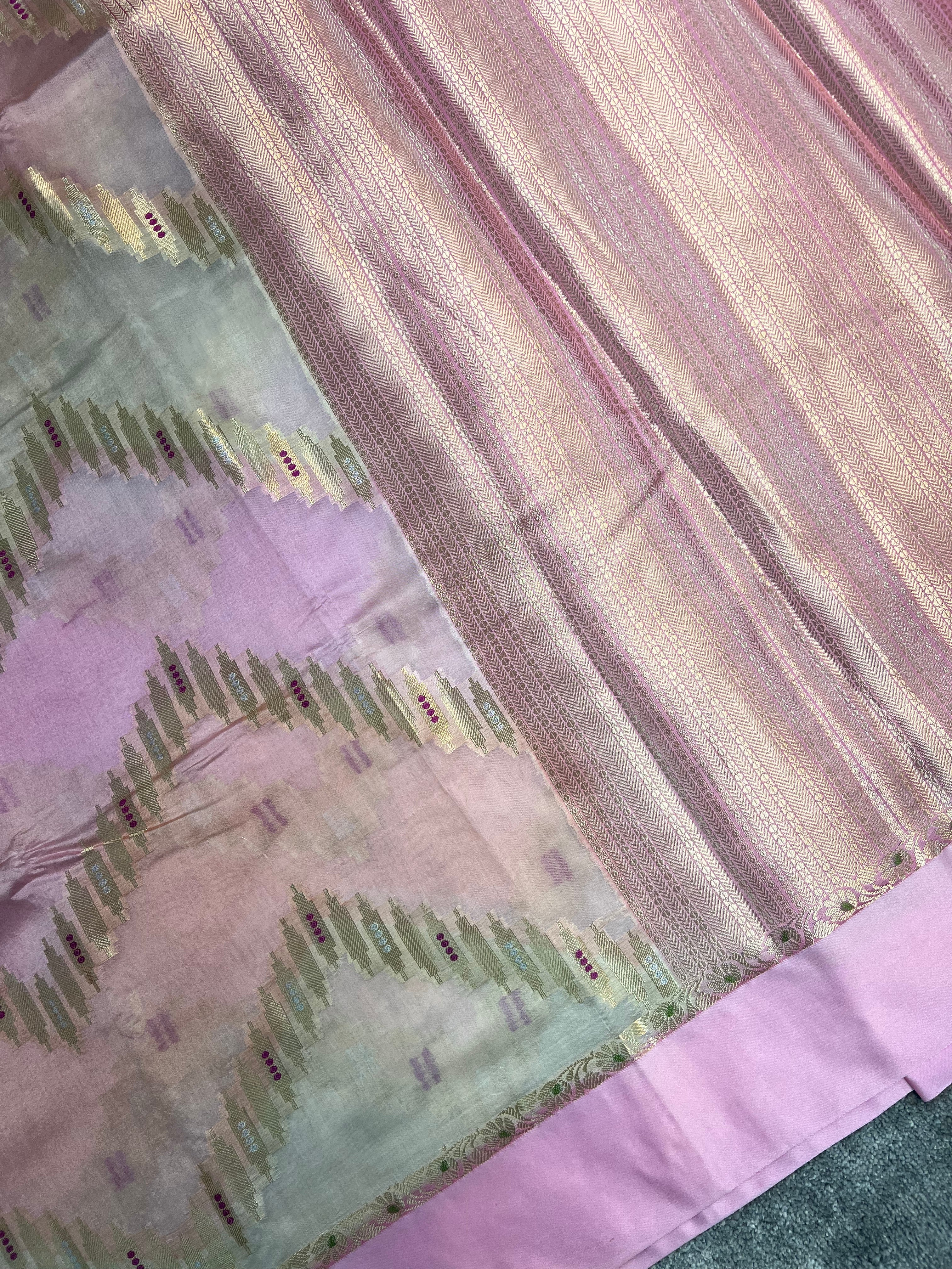 Rangkat Green Mango Silk Saree