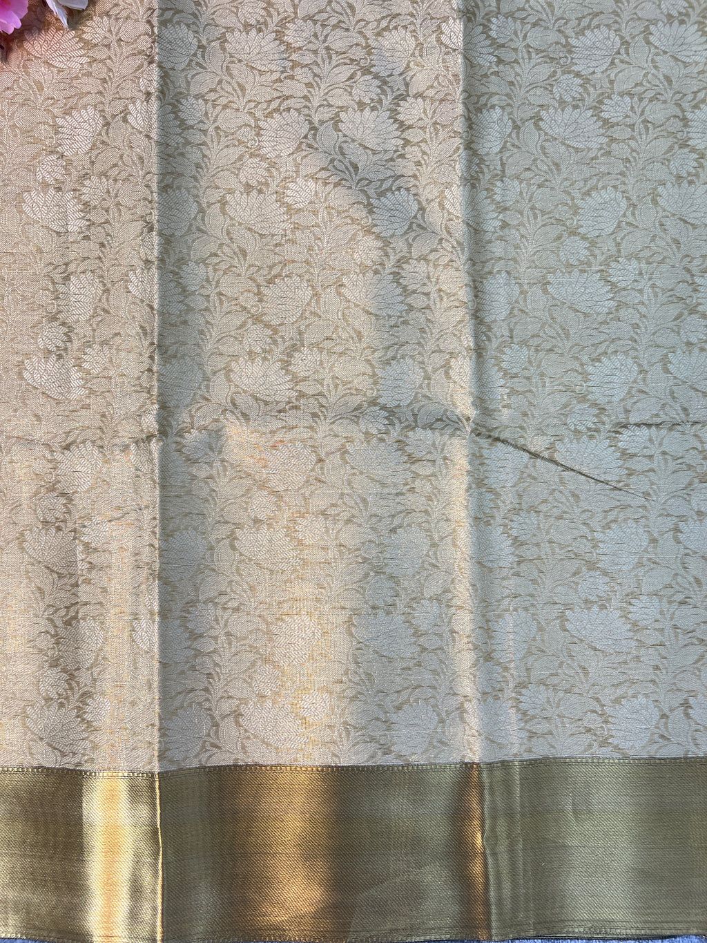 Nita Ambani inspired Tissue Silk Saree