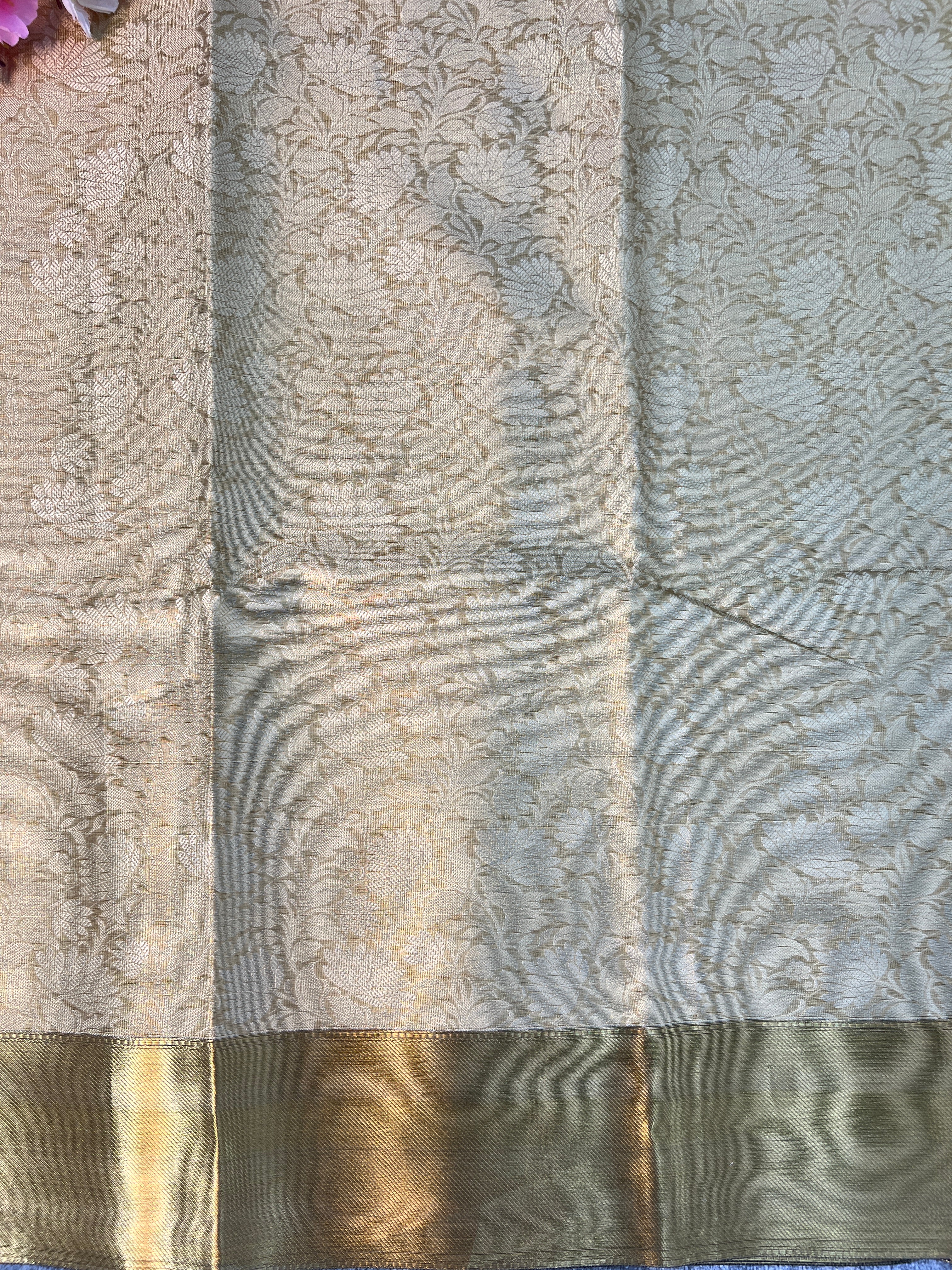 Nita Ambani inspired Tissue Silk Saree