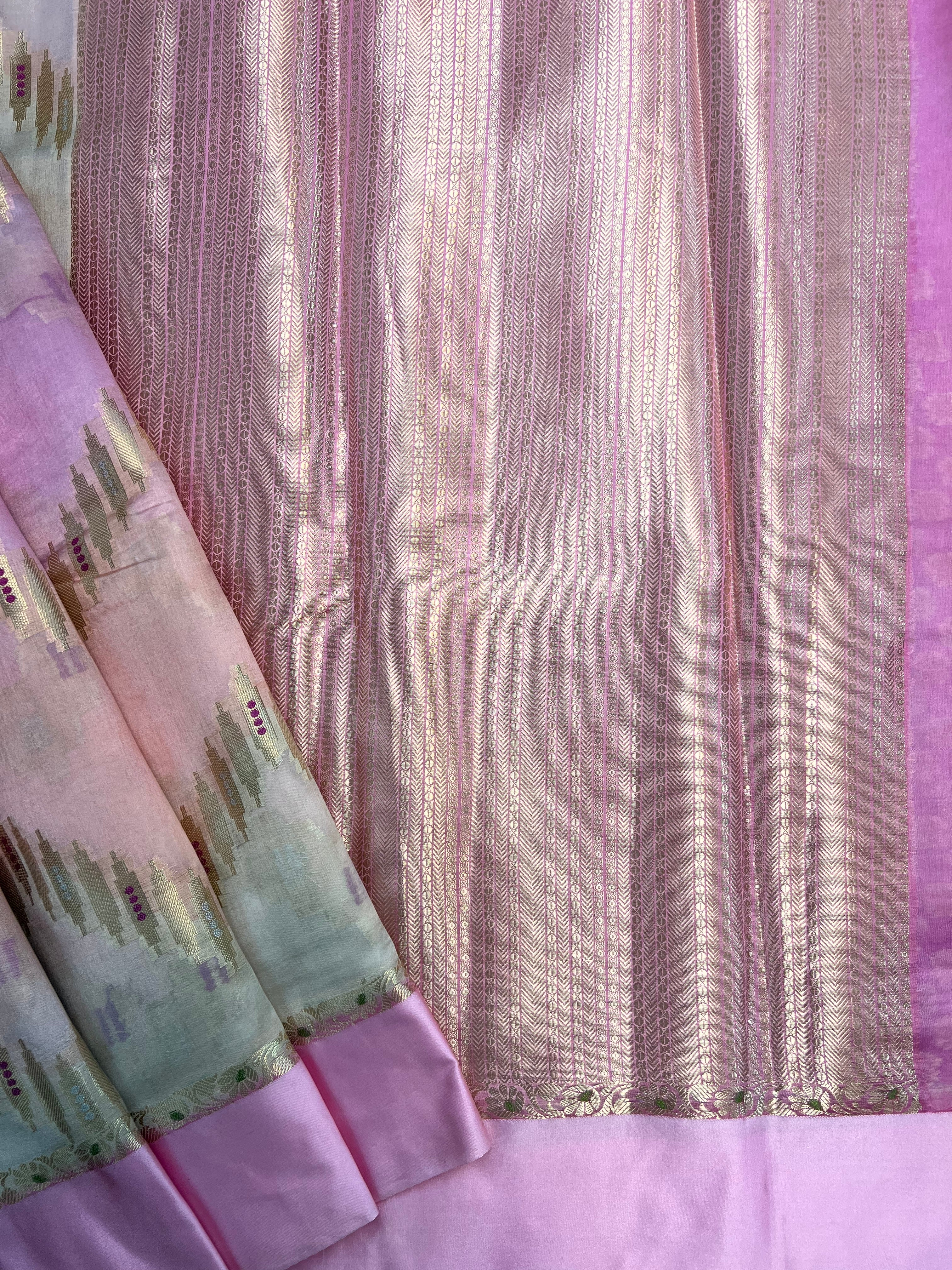 Rangkat Green Mango Silk Saree