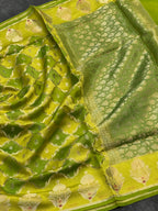 Rangkat Green Mango Silk Saree