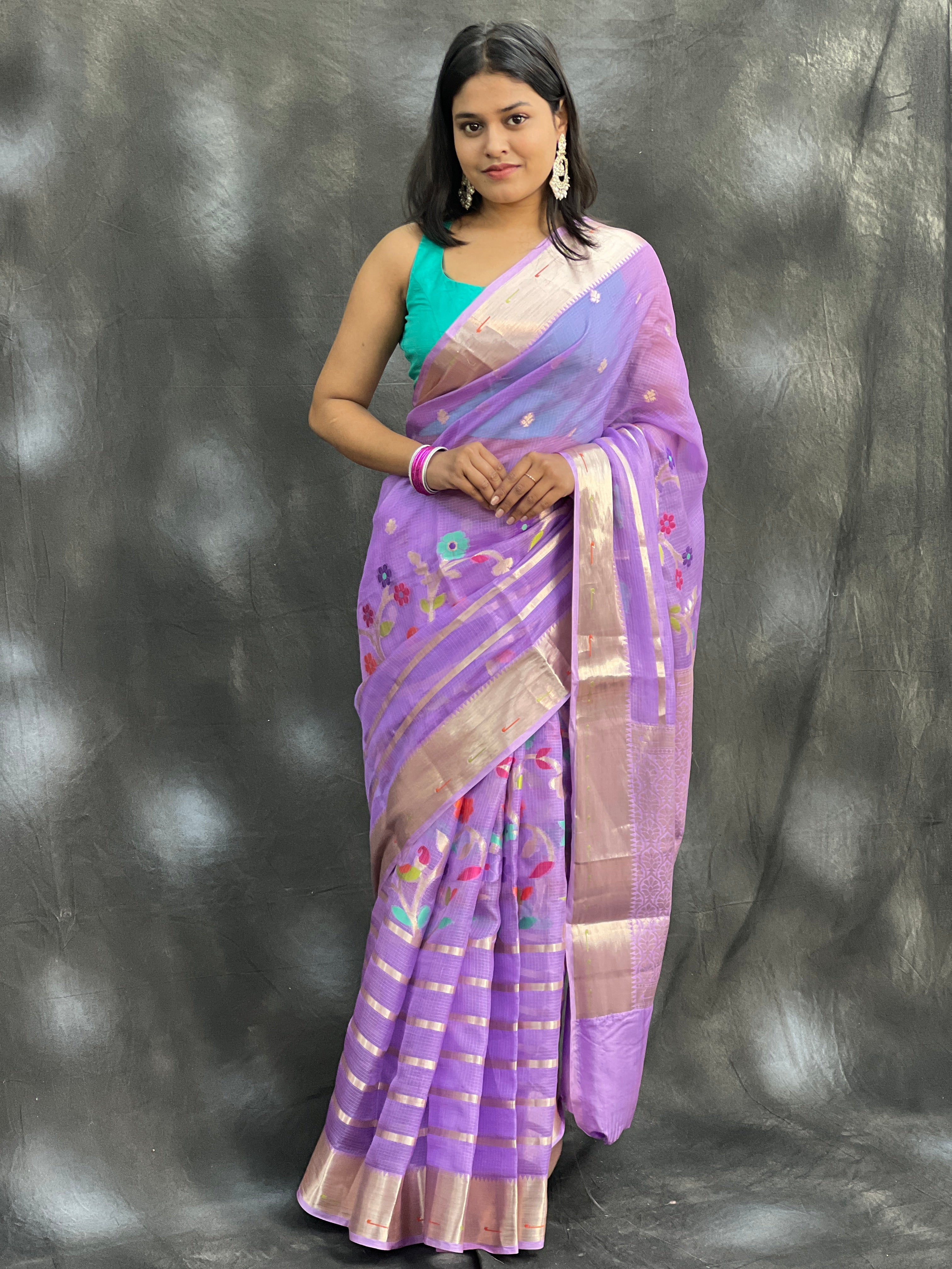 Exclusive Pure Kota Silk Minakari Saree
