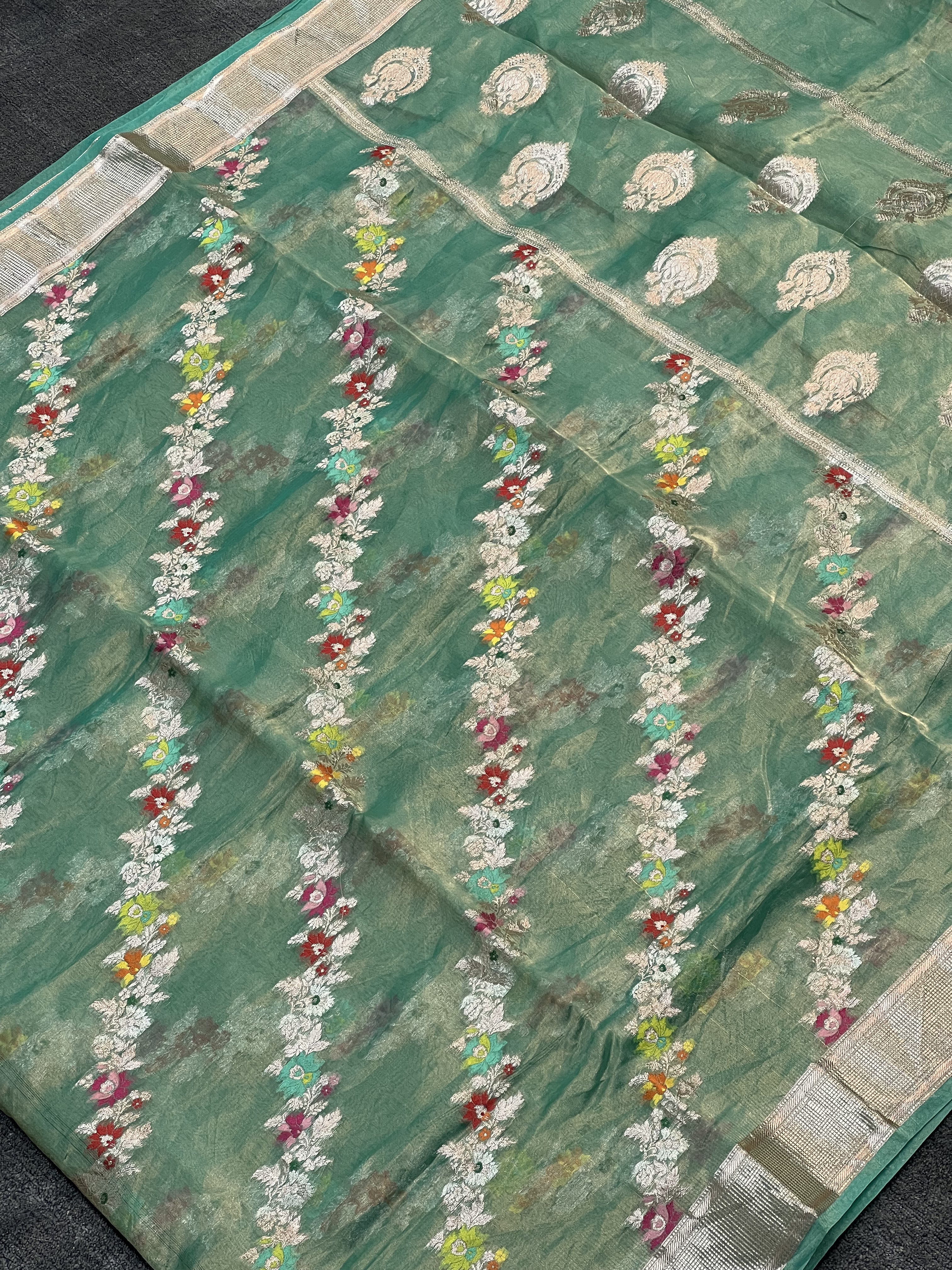 Tilfi Minakaari Pure Tissue Silk Saree