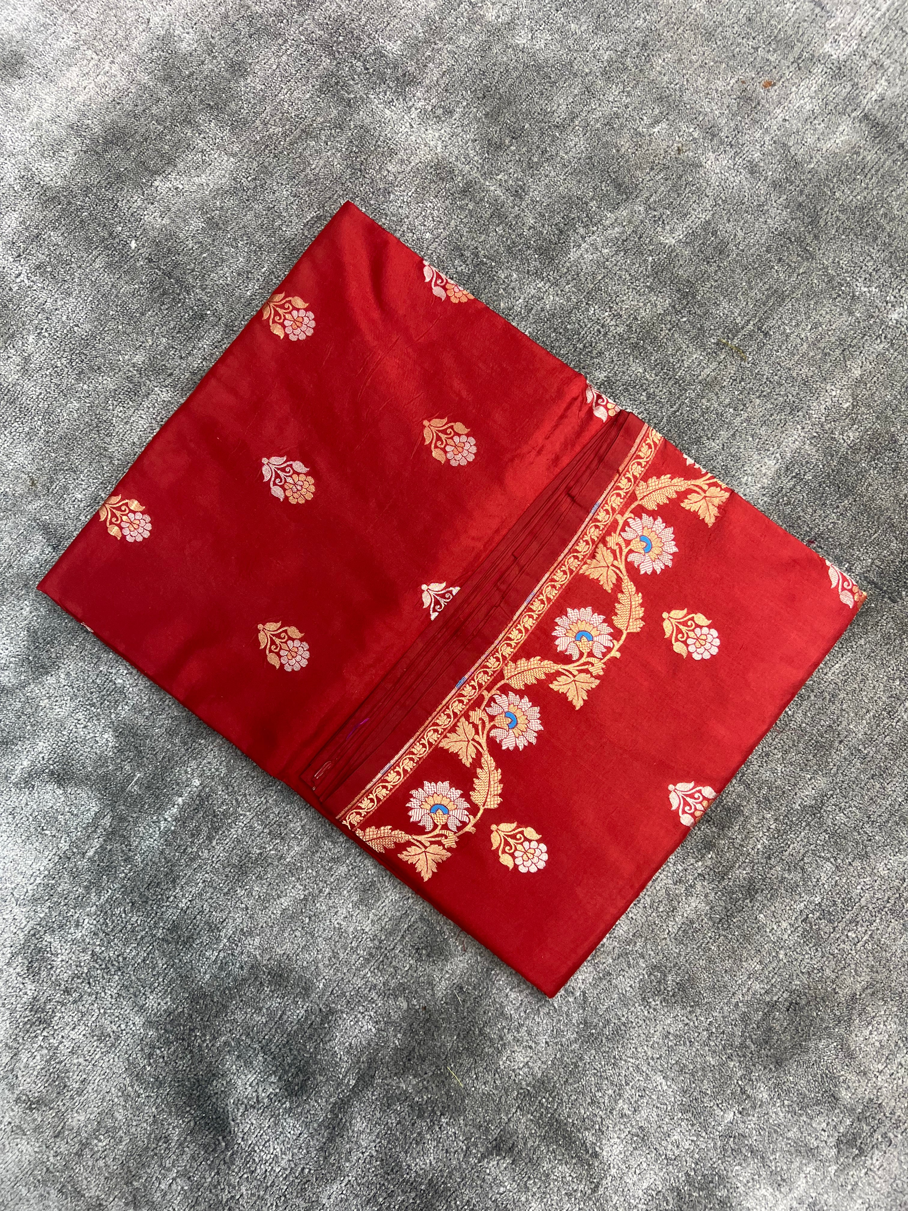 Aesthetic Pure Handloom Katan Silk Saree